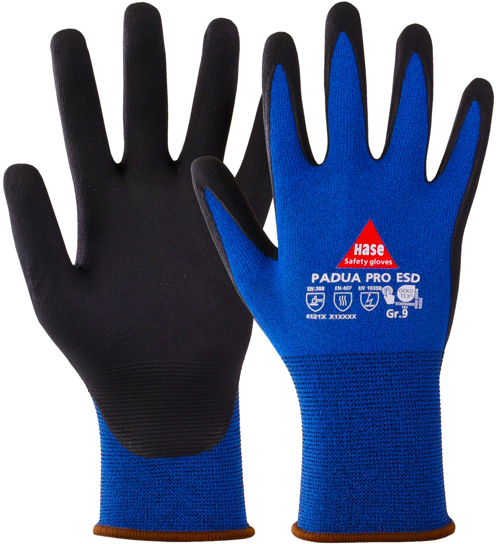 HASE Montagehandschuh "Padua Pro ESD" Nr. 508690-ESD, VPE: 10 PA