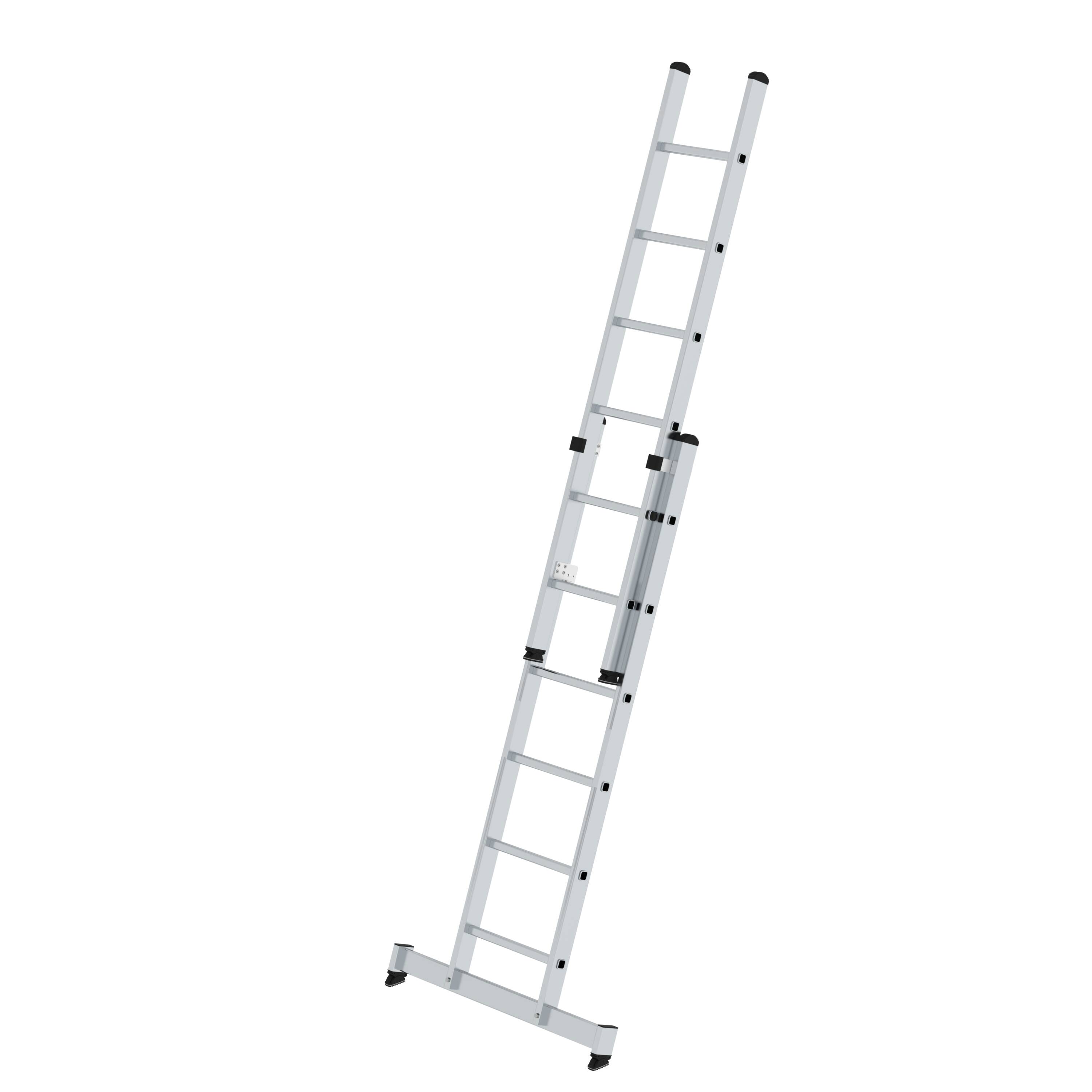 MUNK Sprossen-Schiebeleiter 2-teilig mit nivello®-Traverse