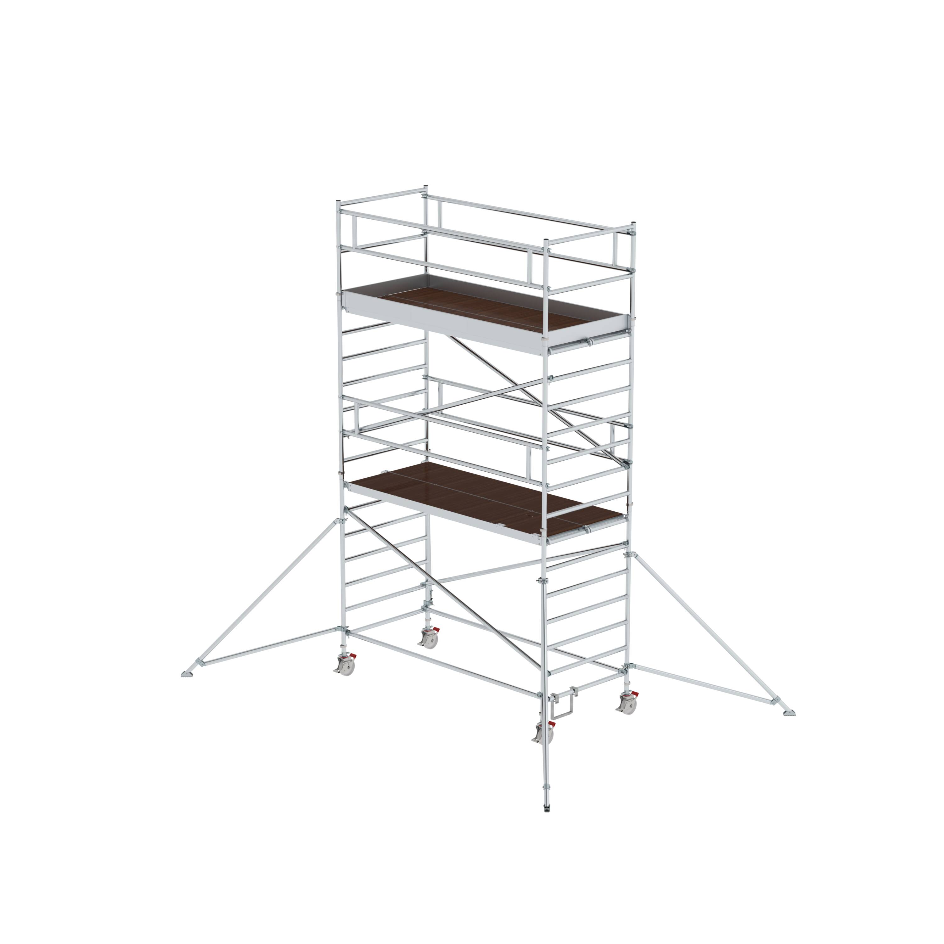 MUNK Rollgerüst 1,35 x 3,0 m mit Ausleger & Doppel-Plattform