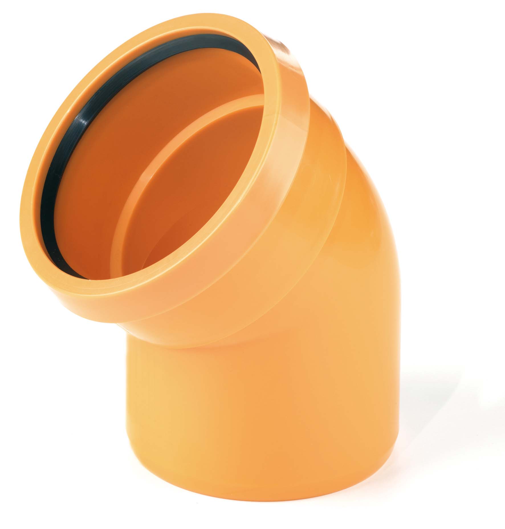 Awadaukt PP-Bogen orange DN315 15° füllstofffrei DIN EN 1852-1