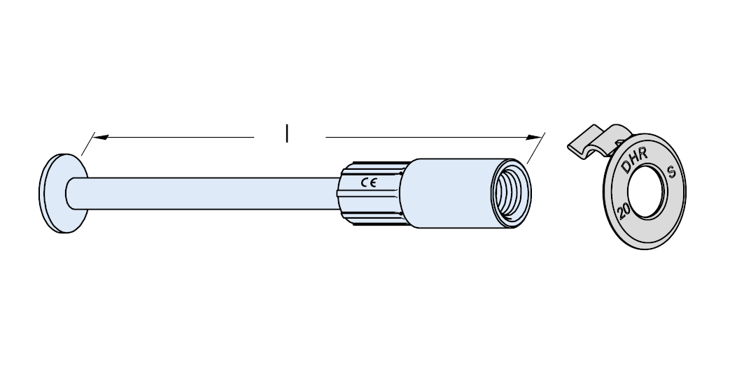 Halfen Combi-Anker mit Datenträger 6351 Lastkl. 0,5 - Maß l = 100mm, Rd12, A4