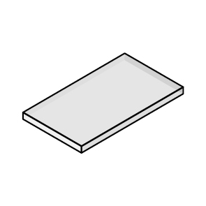 Alu Verbundplatte beidseitig  0,25, 3 mm x 1500 mm x 3050 mm
