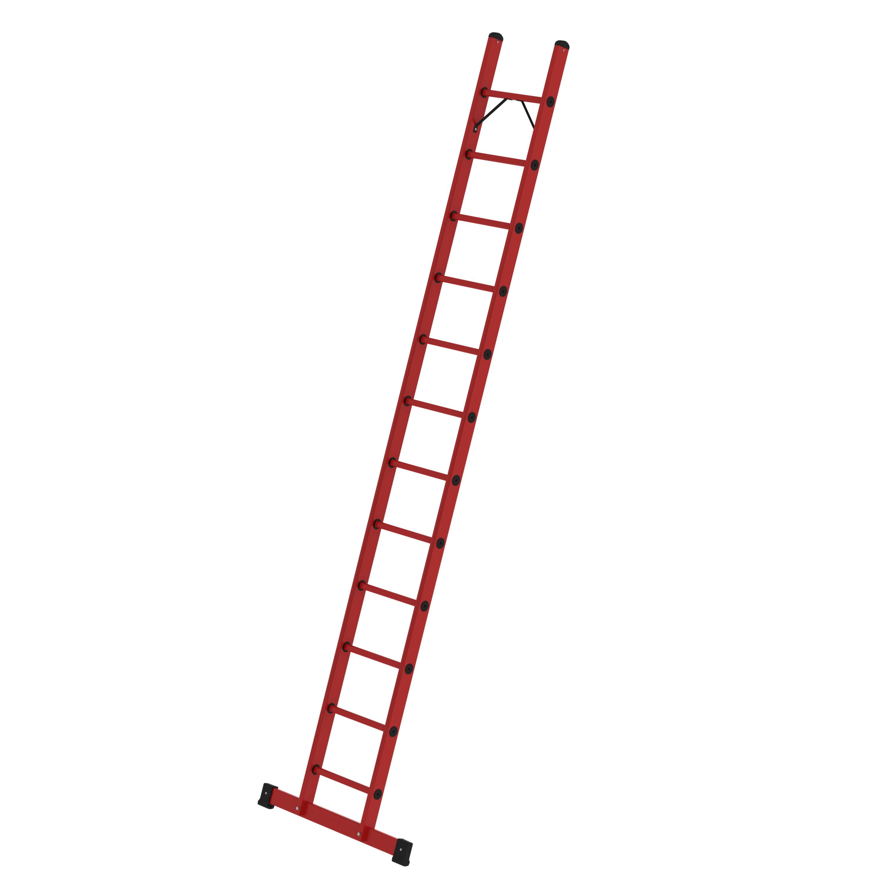 MUNK Sprossen-Anlegeleiter GFK mit Traverse