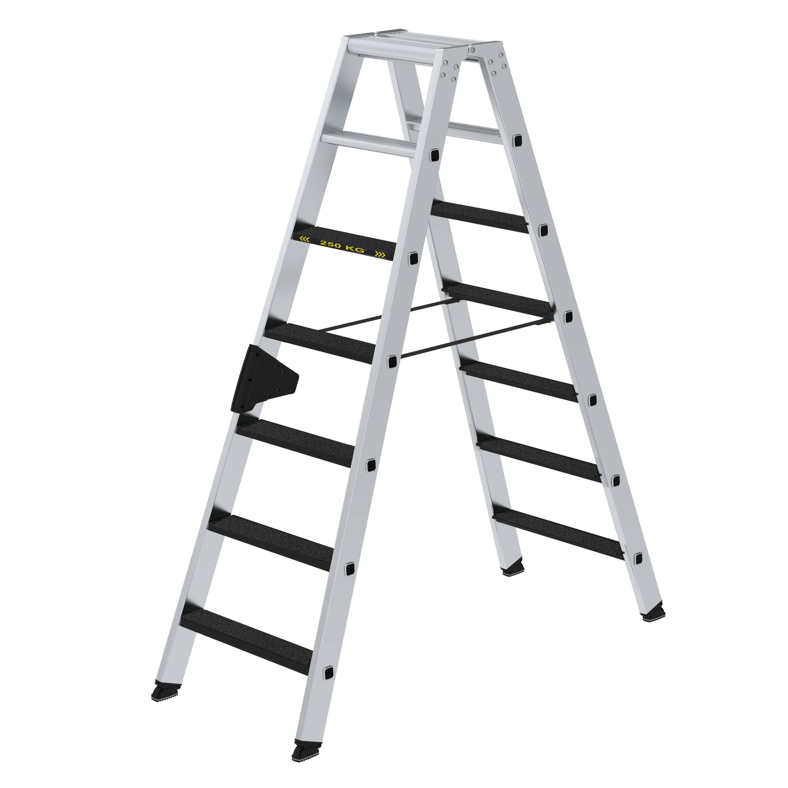 MUNK Stufen-Stehleiter 250 kg beidseitig begehbar mit clip-step R13