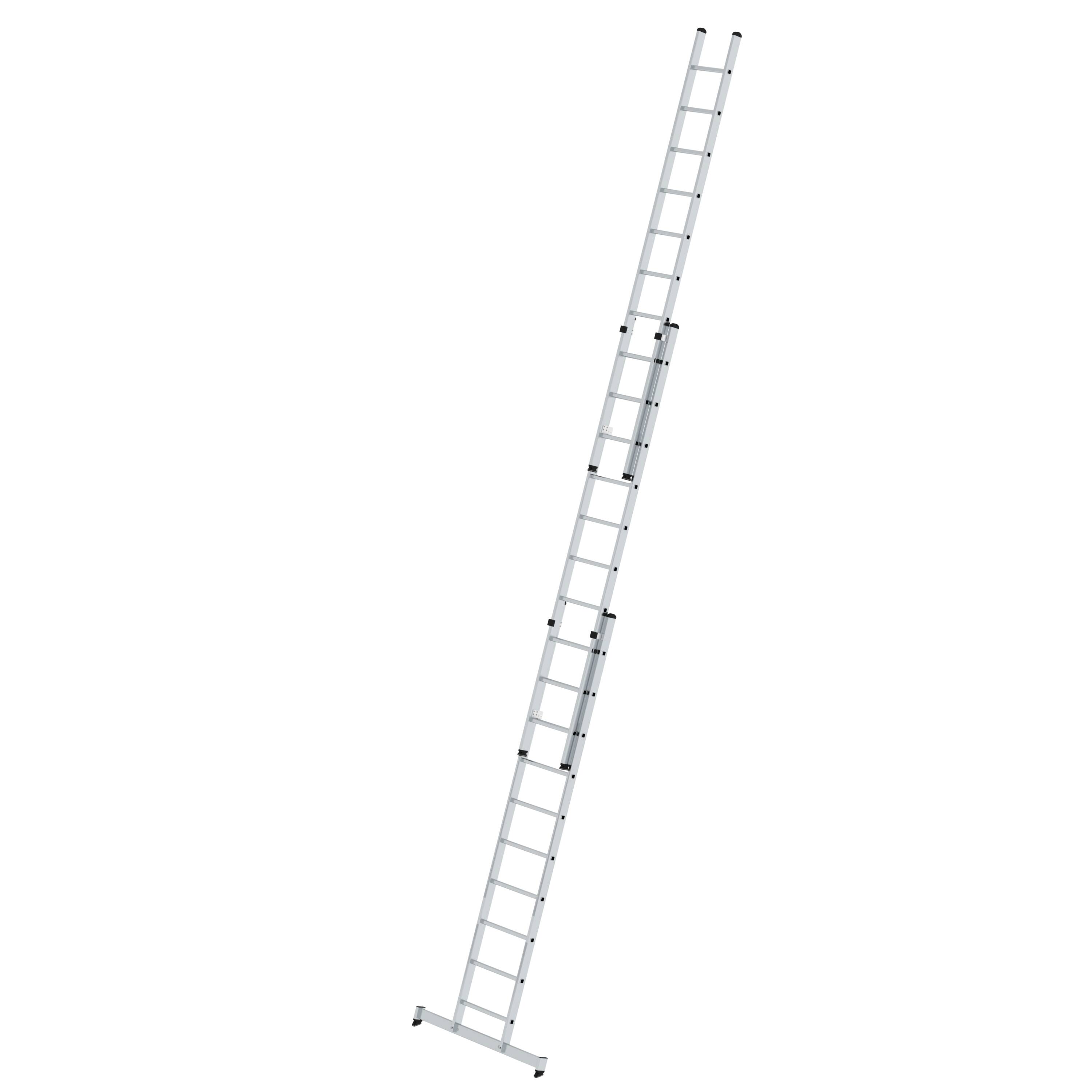 MUNK Sprossen-Schiebeleiter 3-teilig mit nivello®-Traverse