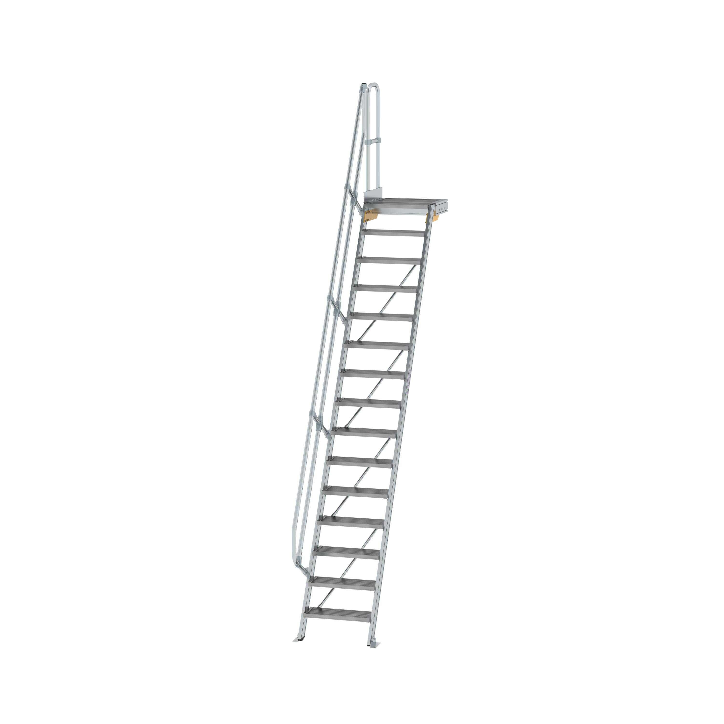 MUNK Treppe mit Plattform 60° Stufenbreite 600 mm