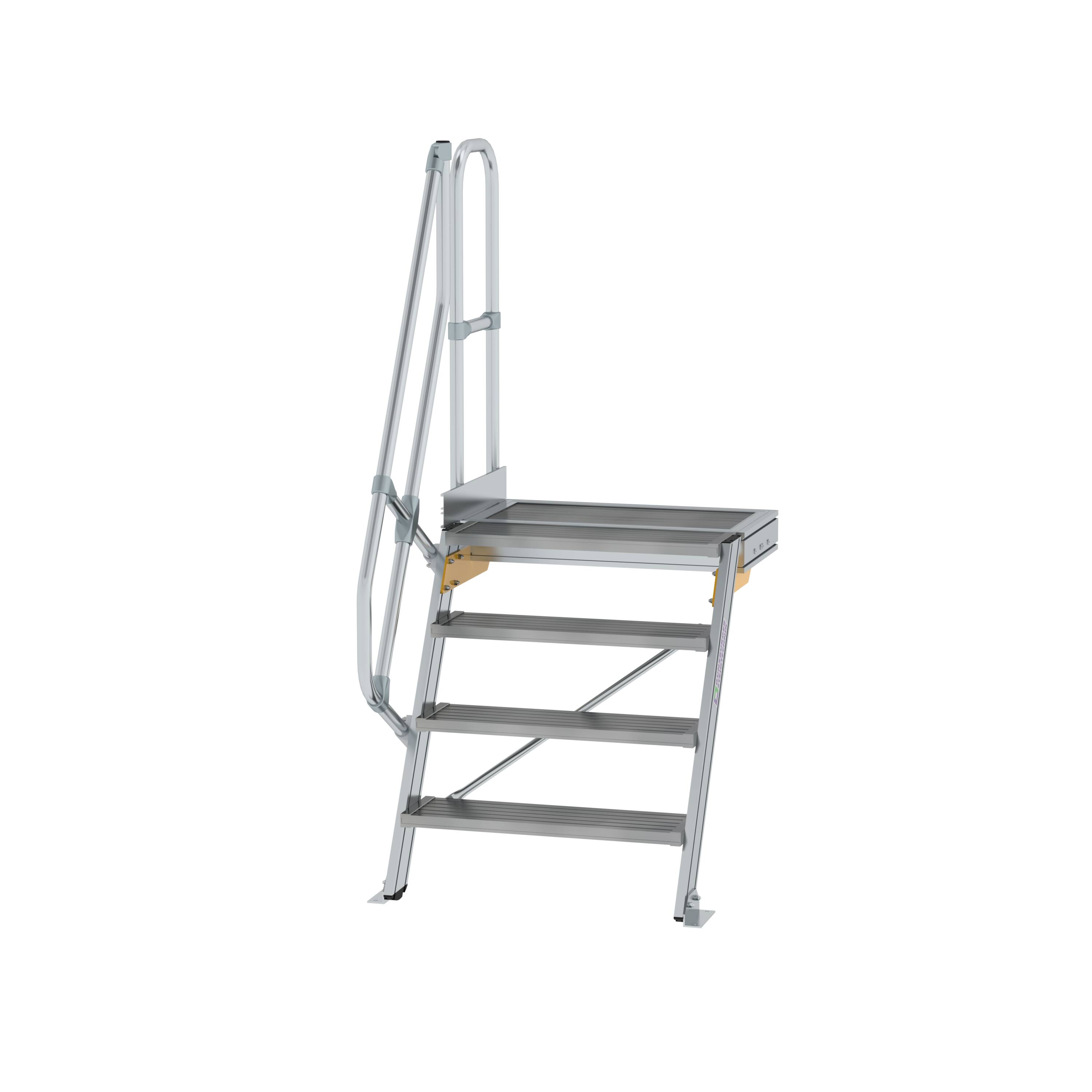 MUNK Treppe mit Plattform 60° Stufenbreite 800 mm
