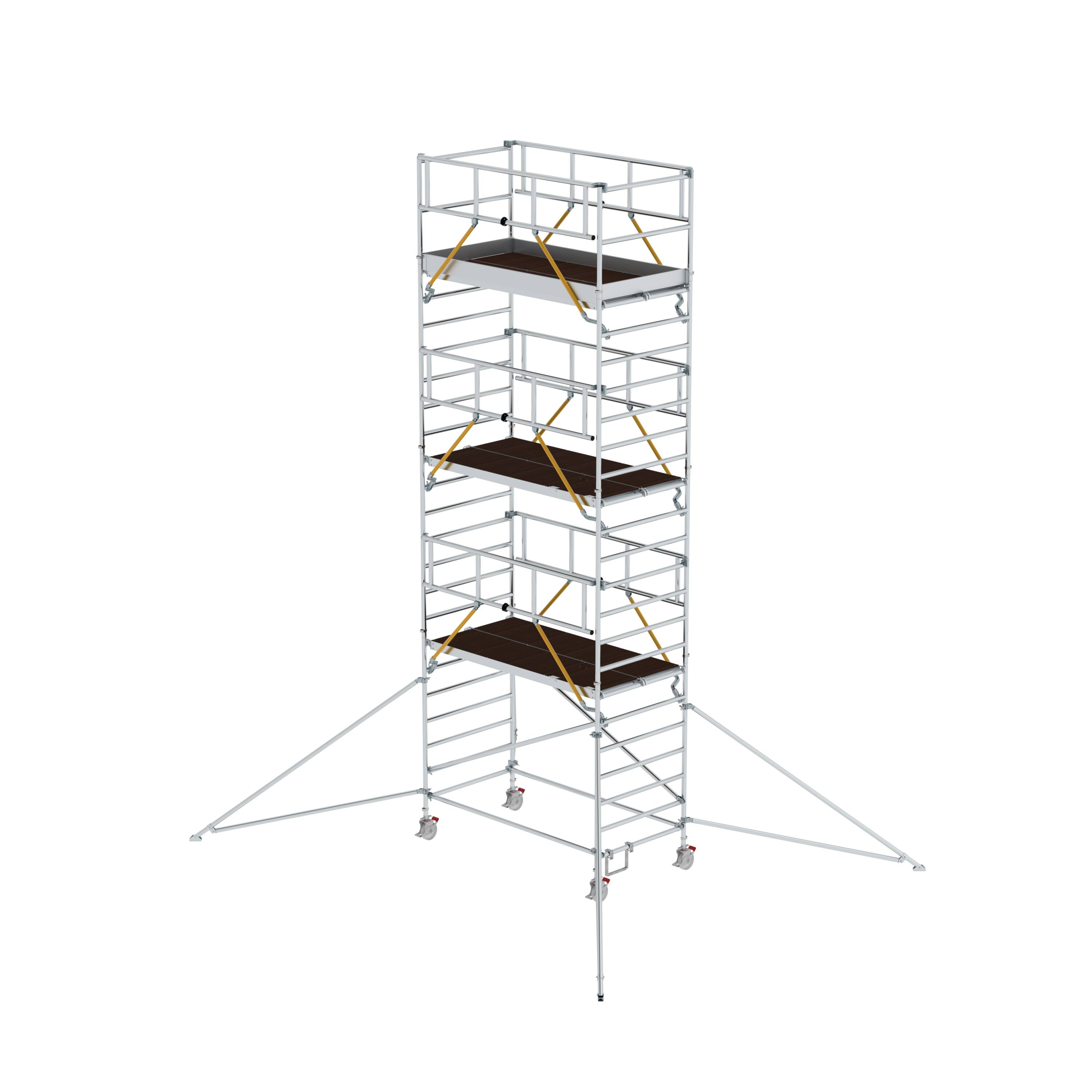 MUNK Rollgerüst SG 1,35 x 2,45 m mit Ausleger & Doppel-Plattform