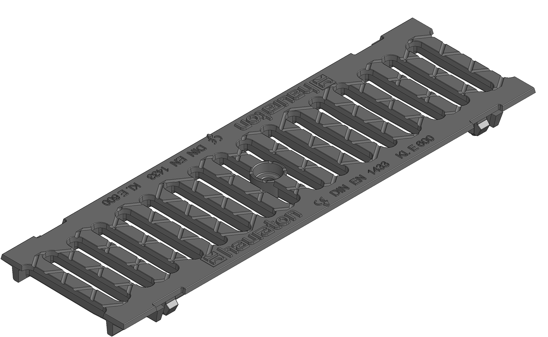 HAURATON KS 100 Gussrost Klasse A15 - C250, Baulänge 0,5m