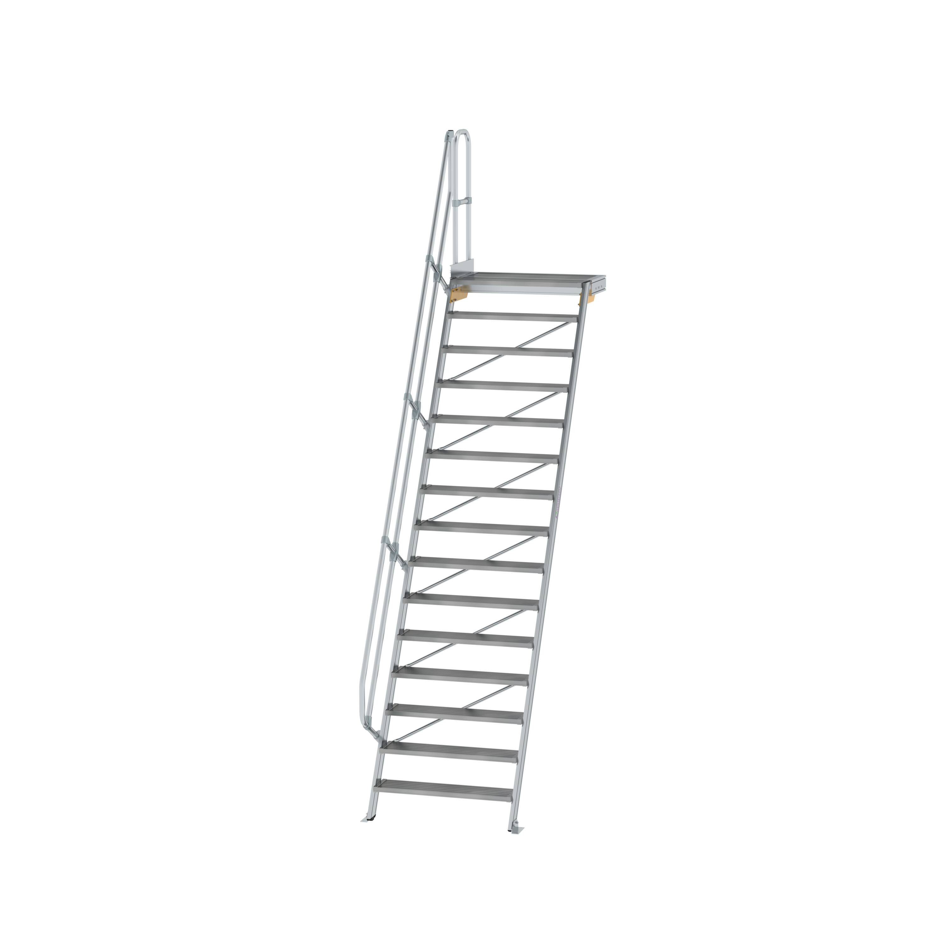 MUNK Treppe mit Plattform 60° Stufenbreite 1000 mm