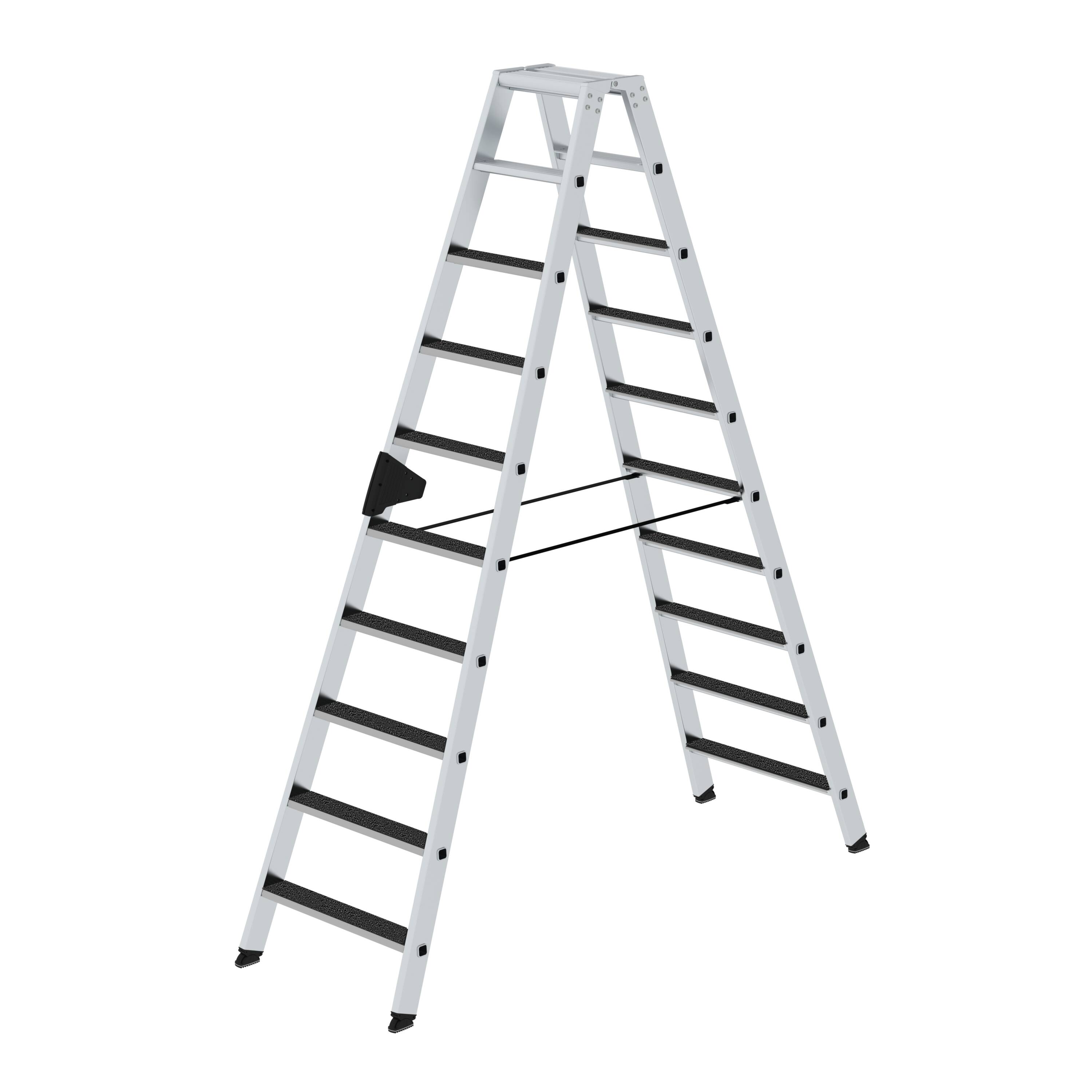 MUNK Stufen-Stehleiter beidseitig begehbar mit clip-step R13