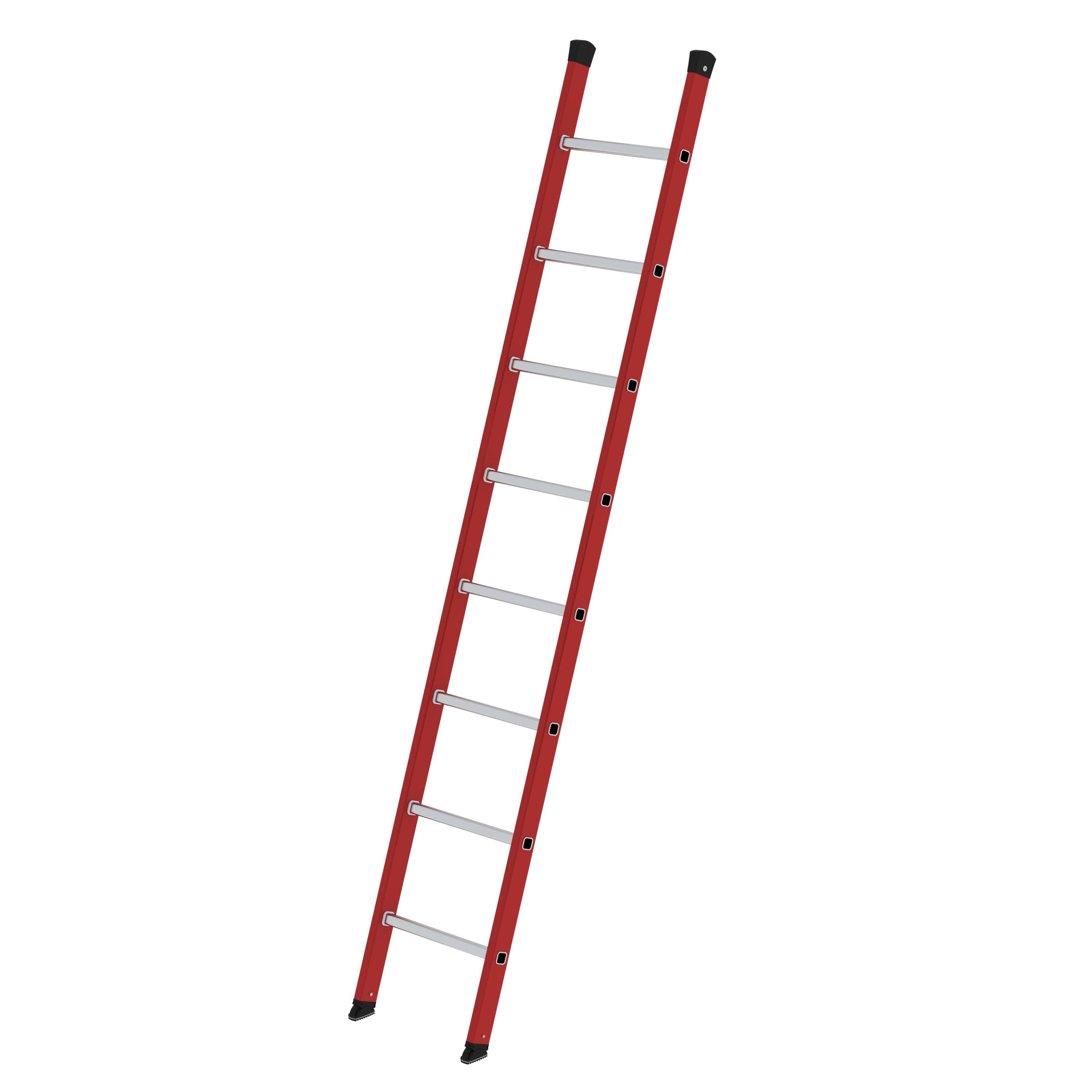 MUNK Sprossen-Anlegeleiter GFK/Alu ohne Traverse