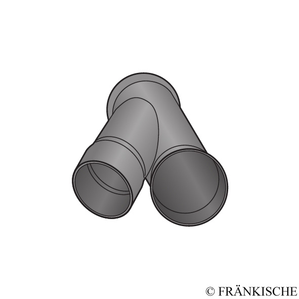 Strabusil 45-Grad-Abzweig DN 100