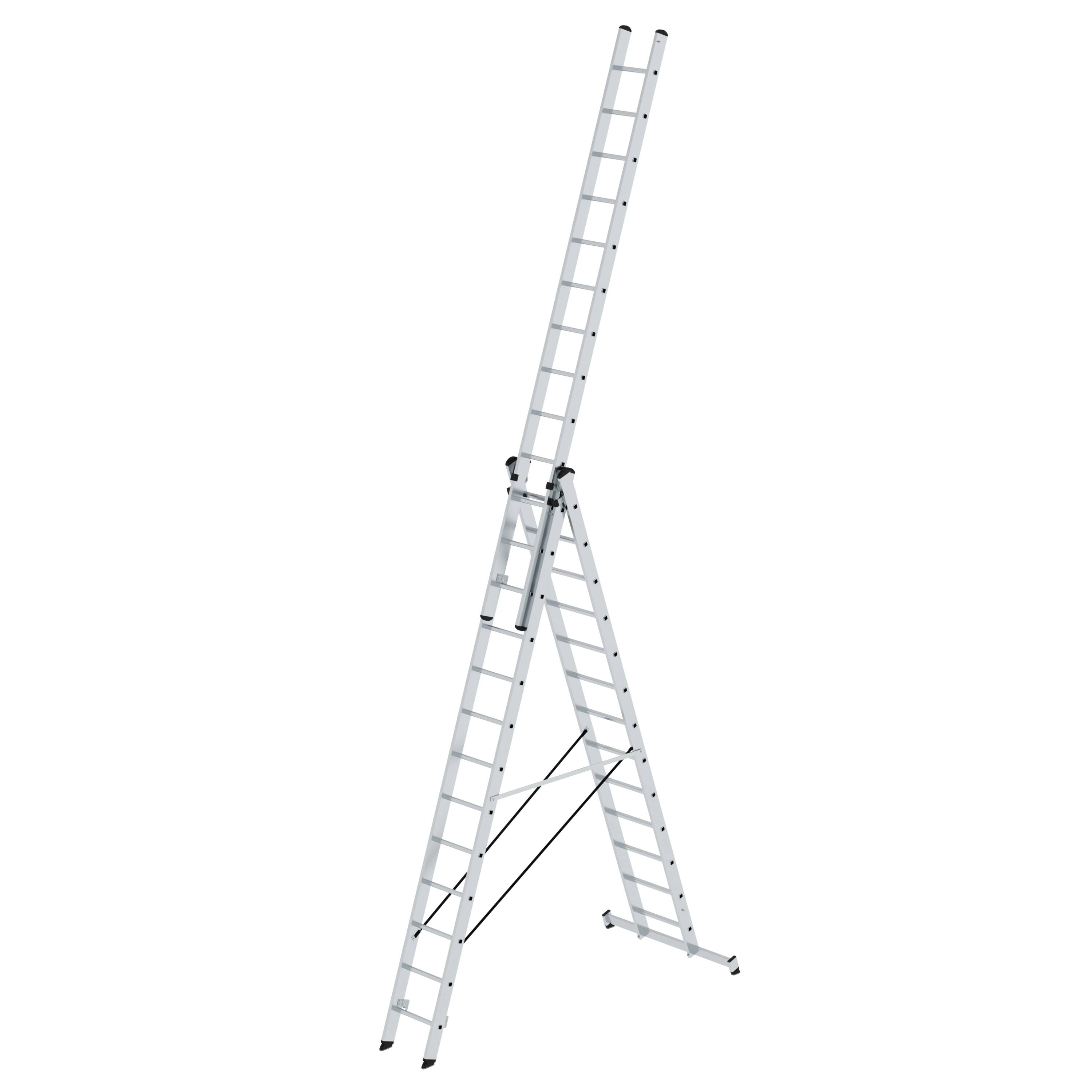 MUNK Mehrzweckleiter 3-teilig mit nivello®-Traverse