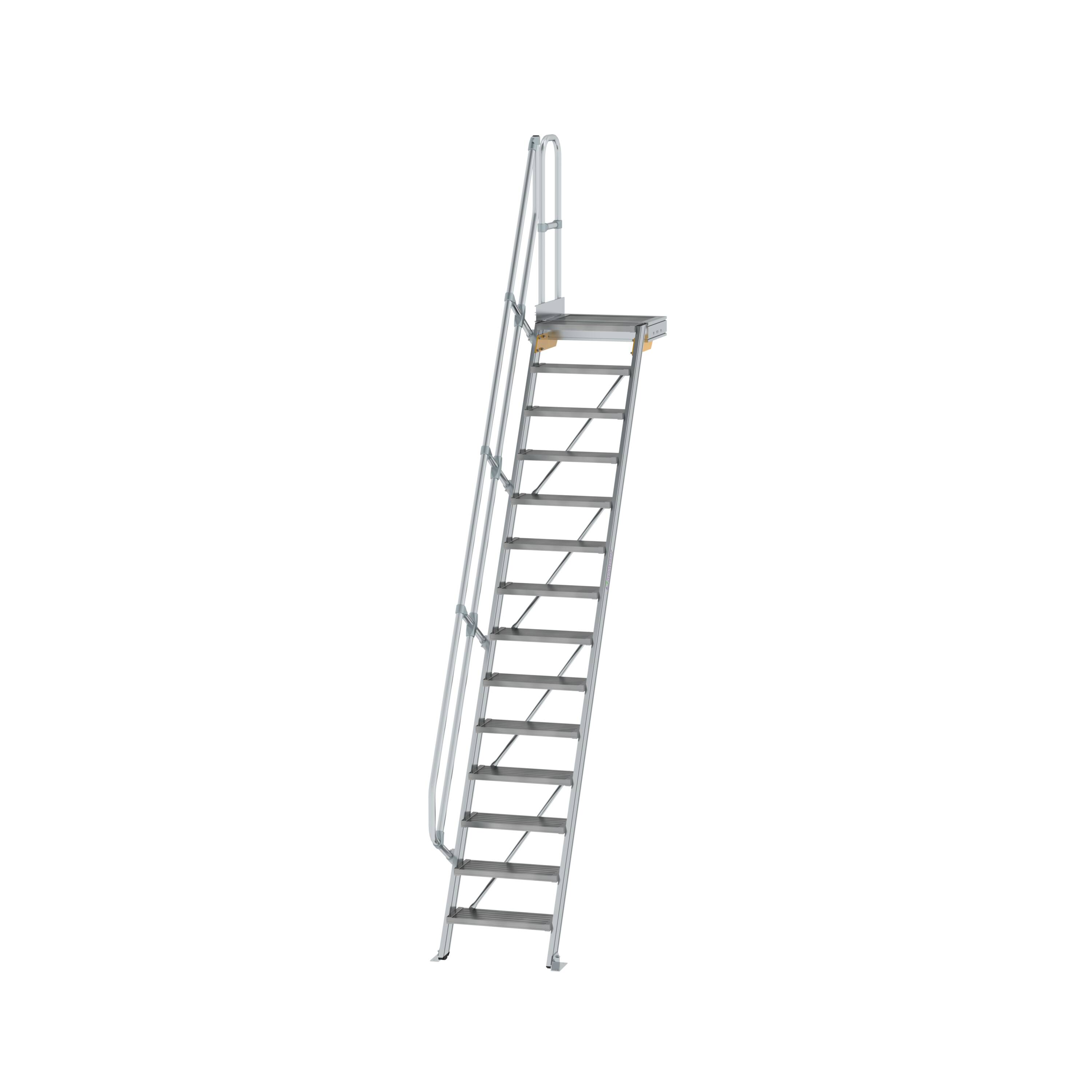 MUNK Treppe mit Plattform 60° Stufenbreite 600 mm
