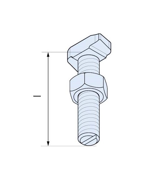 Halfenschraube A2-70 Edelstahl HS 28/15