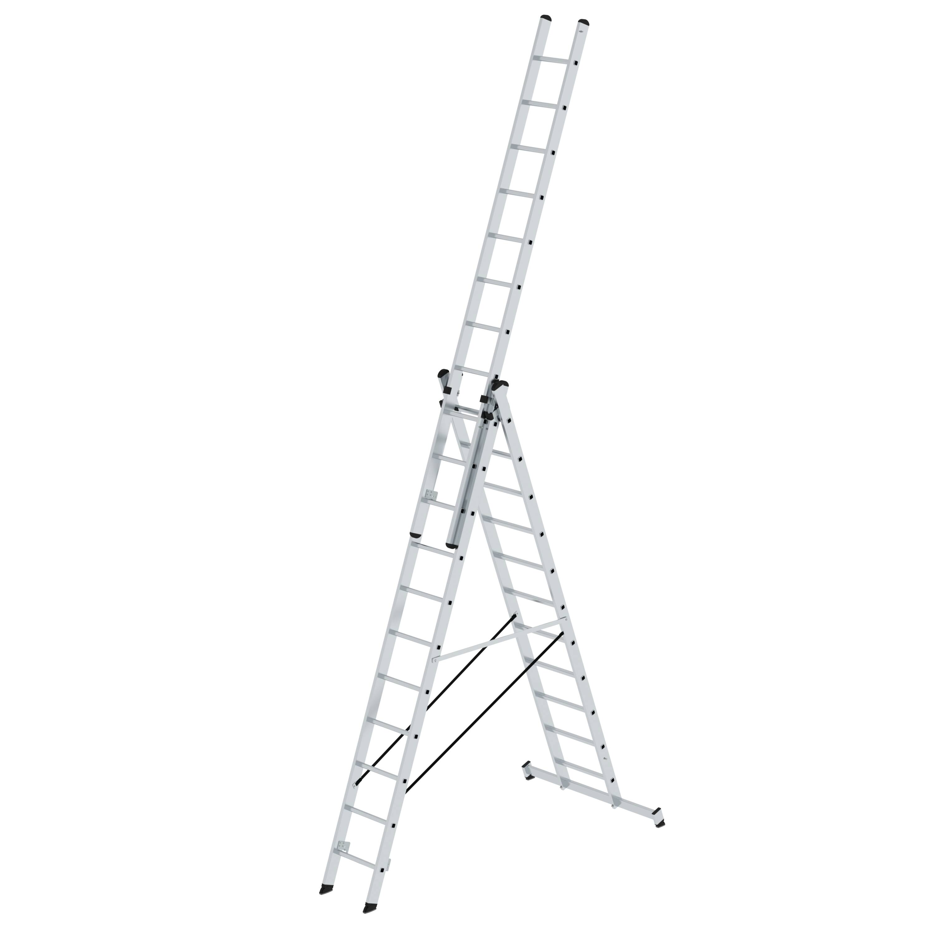 MUNK Mehrzweckleiter 3-teilig mit nivello®-Traverse