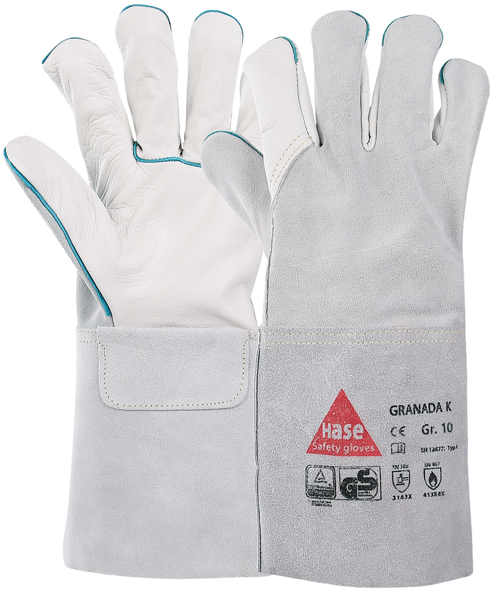 HASE Schweißerhandschuh "Granada K" Nr. 100336, VPE: 6 PA
