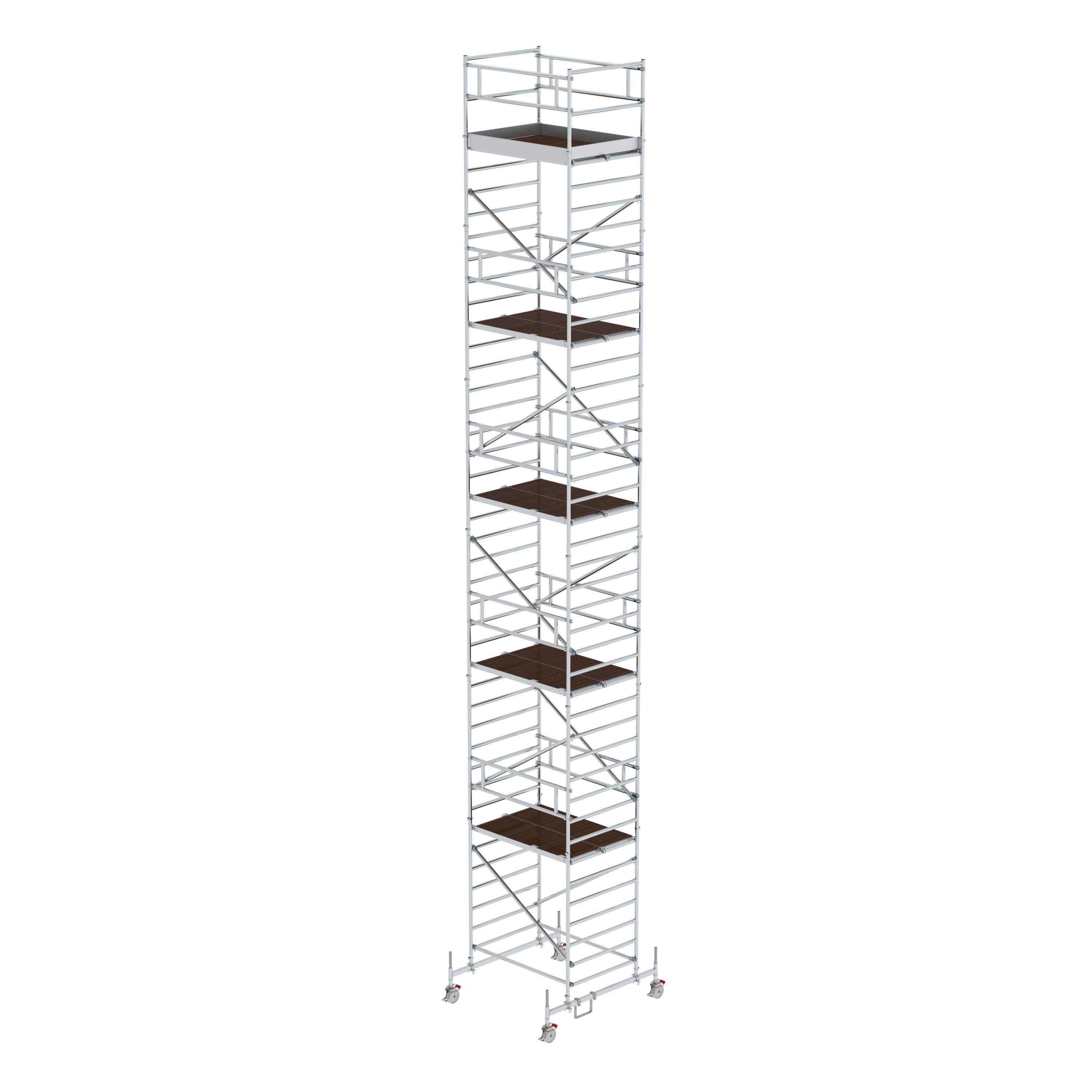 MUNK Rollgerüst 1,35 x 1,80 m mit Fahrbalken & Doppel-Plattform