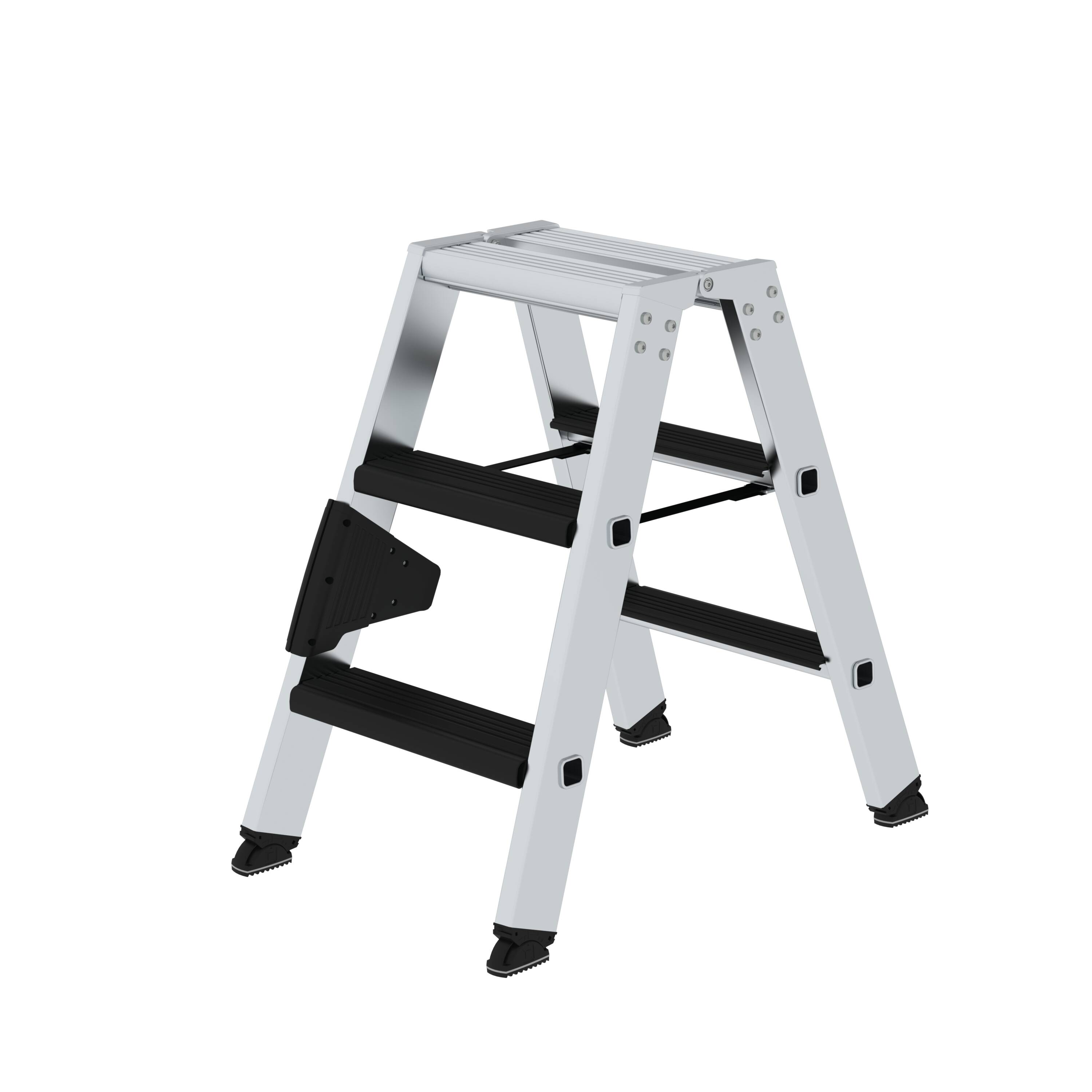 MUNK Stufen-Stehleiter beidseitig begehbar mit clip-step relax