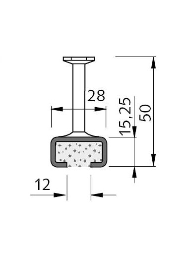 Halfen Ankerschiene Edelstahl CE HTA-CE 28/15-D4-150mm-KF-Ank.A4