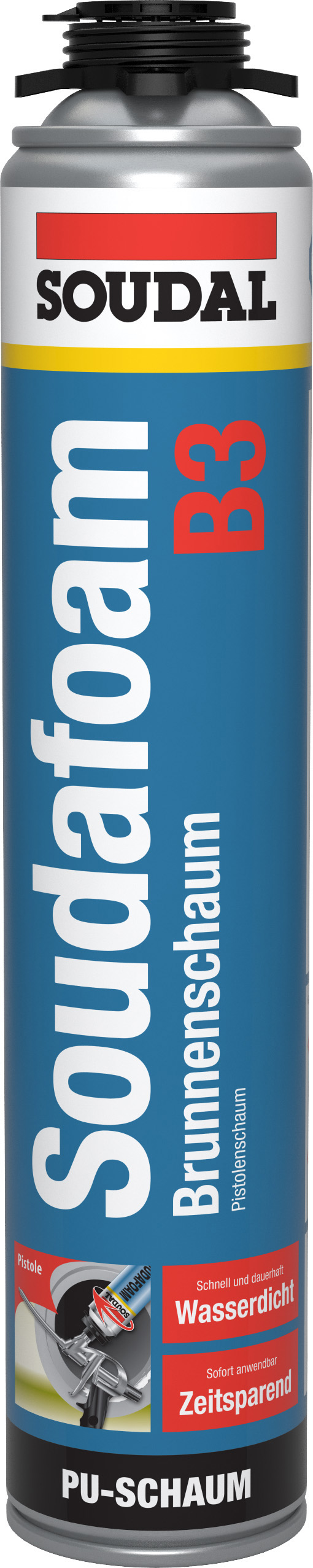 Soudafoam 1K - Adapter Brunnenschaum 750ml, Farbe: champagner Art. Nr. 110228