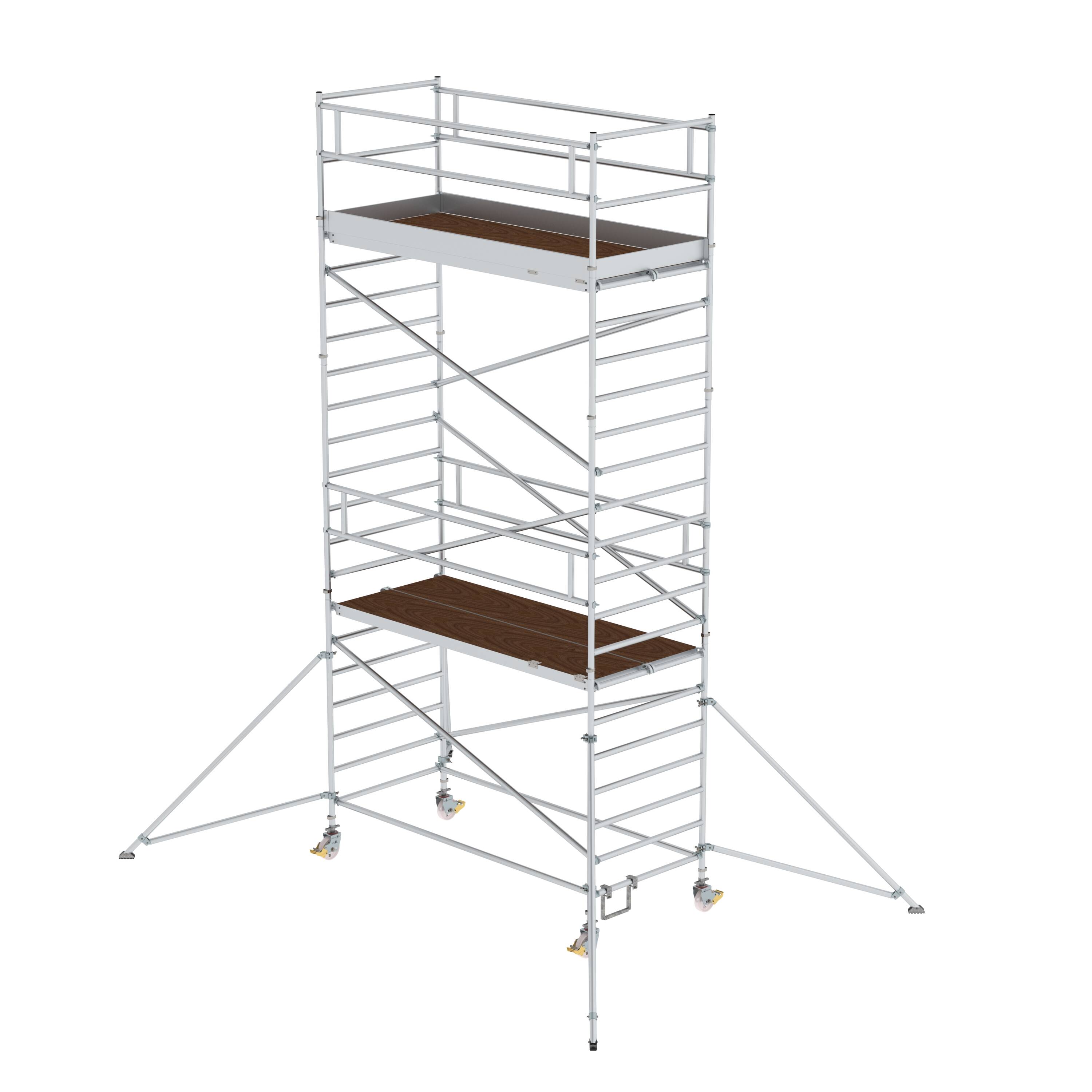 MUNK Rollgerüst 1,35 x 3,0 m mit Ausleger & Doppel-Plattform