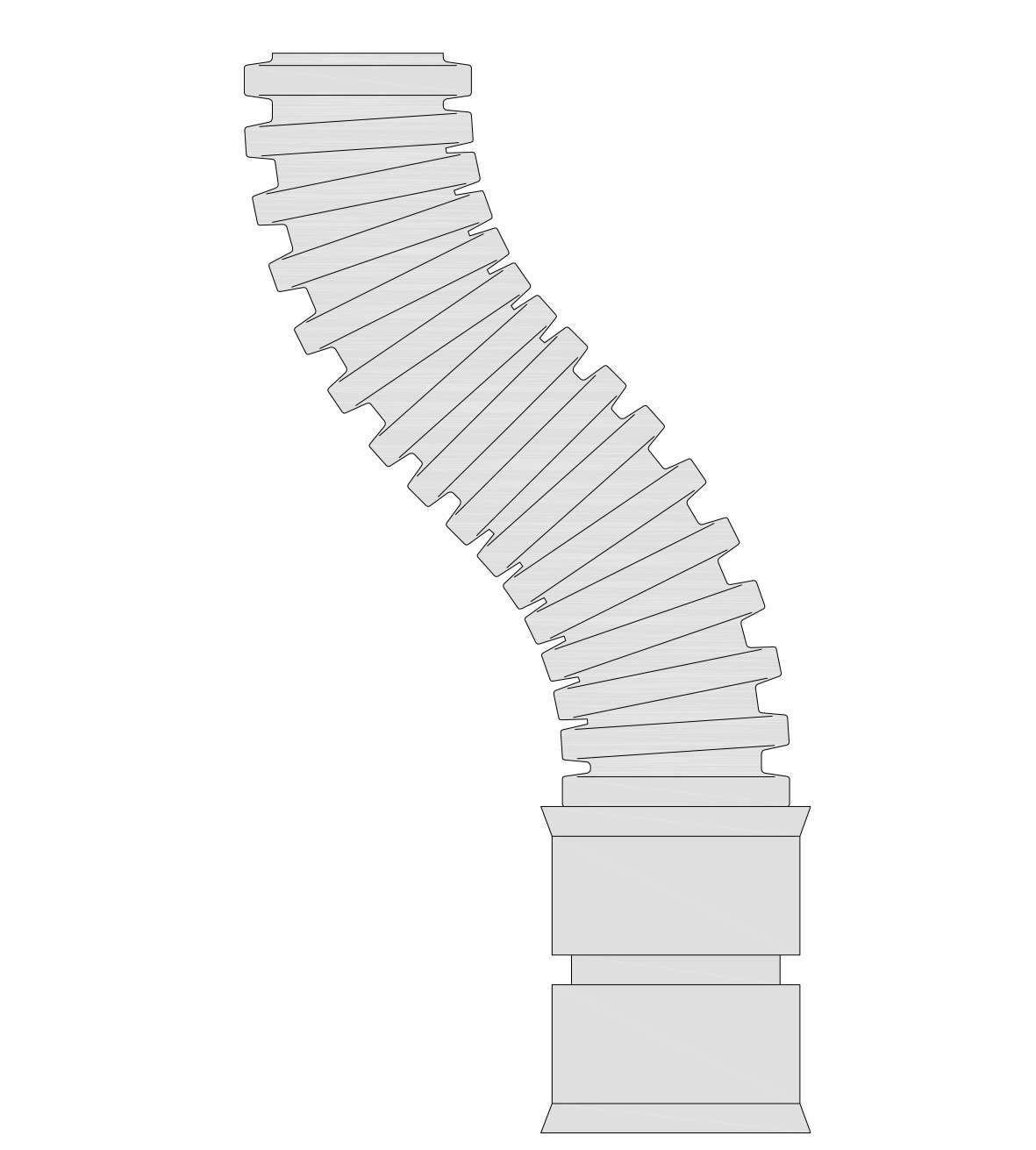 Hekaplast flexibler Bogen DN 110  Nr.7710511