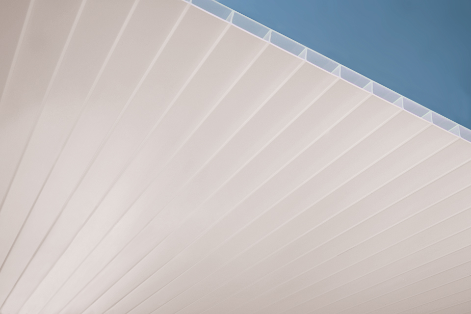 Acrylglas-Stegdoppelplatten weiß, SUNSTOP Sky "No Drip"