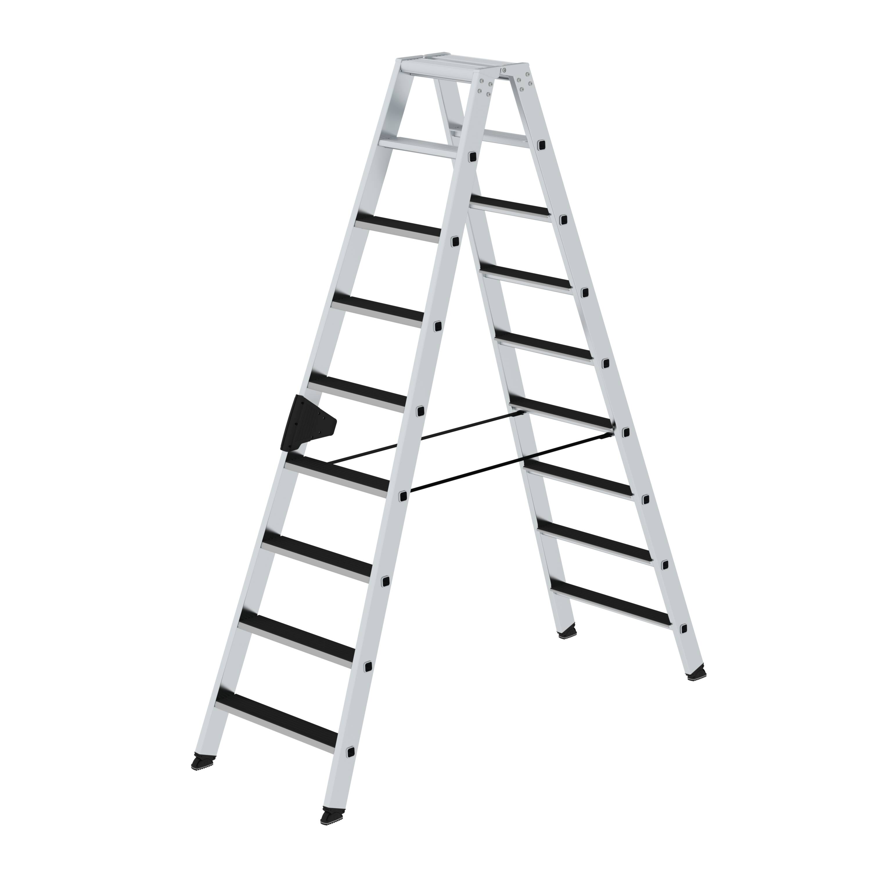 MUNK Stufen-Stehleiter beidseitig begehbar mit clip-step