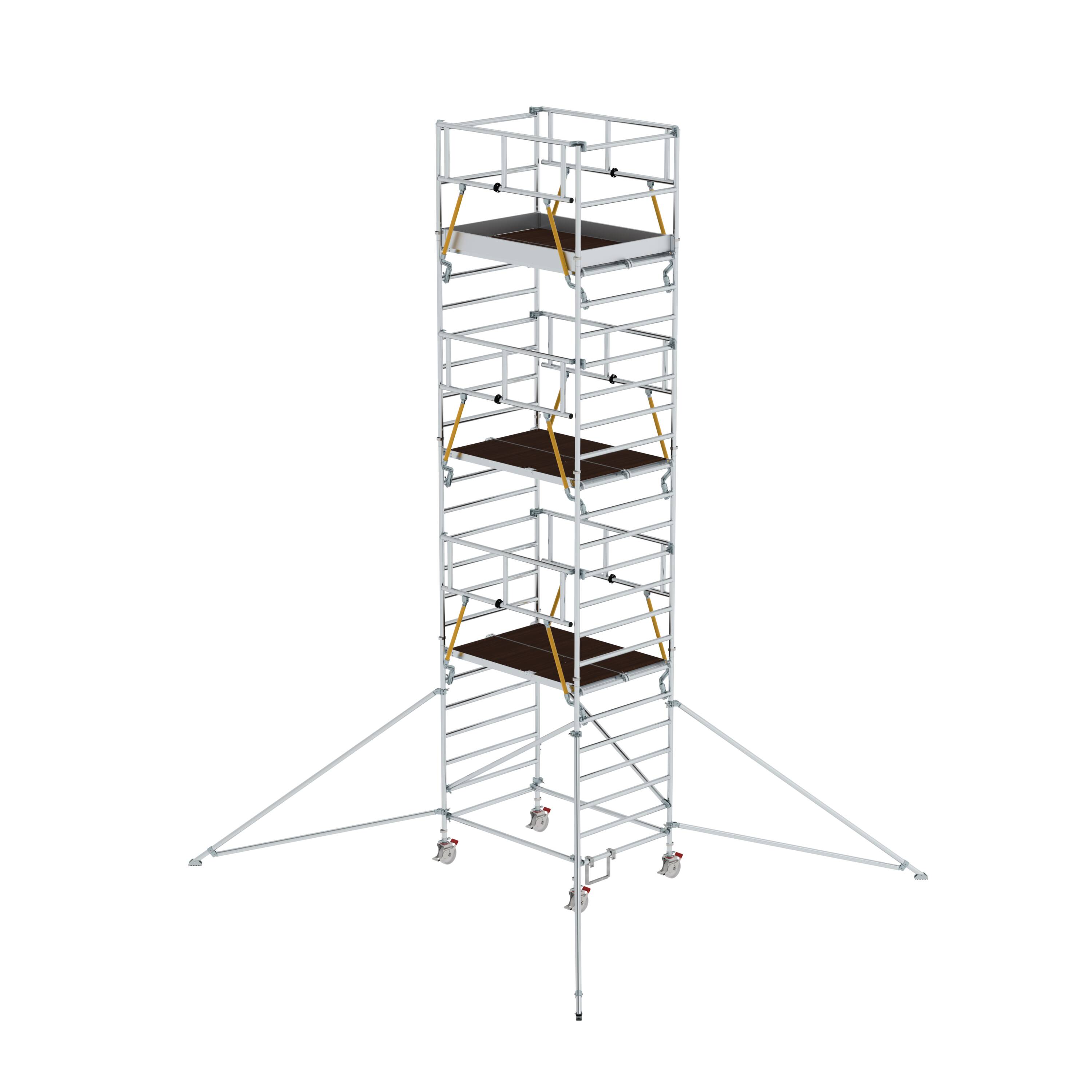 MUNK Rollgerüst SG 1,35 x 1,80 m mit Ausleger & Doppel-Plattform