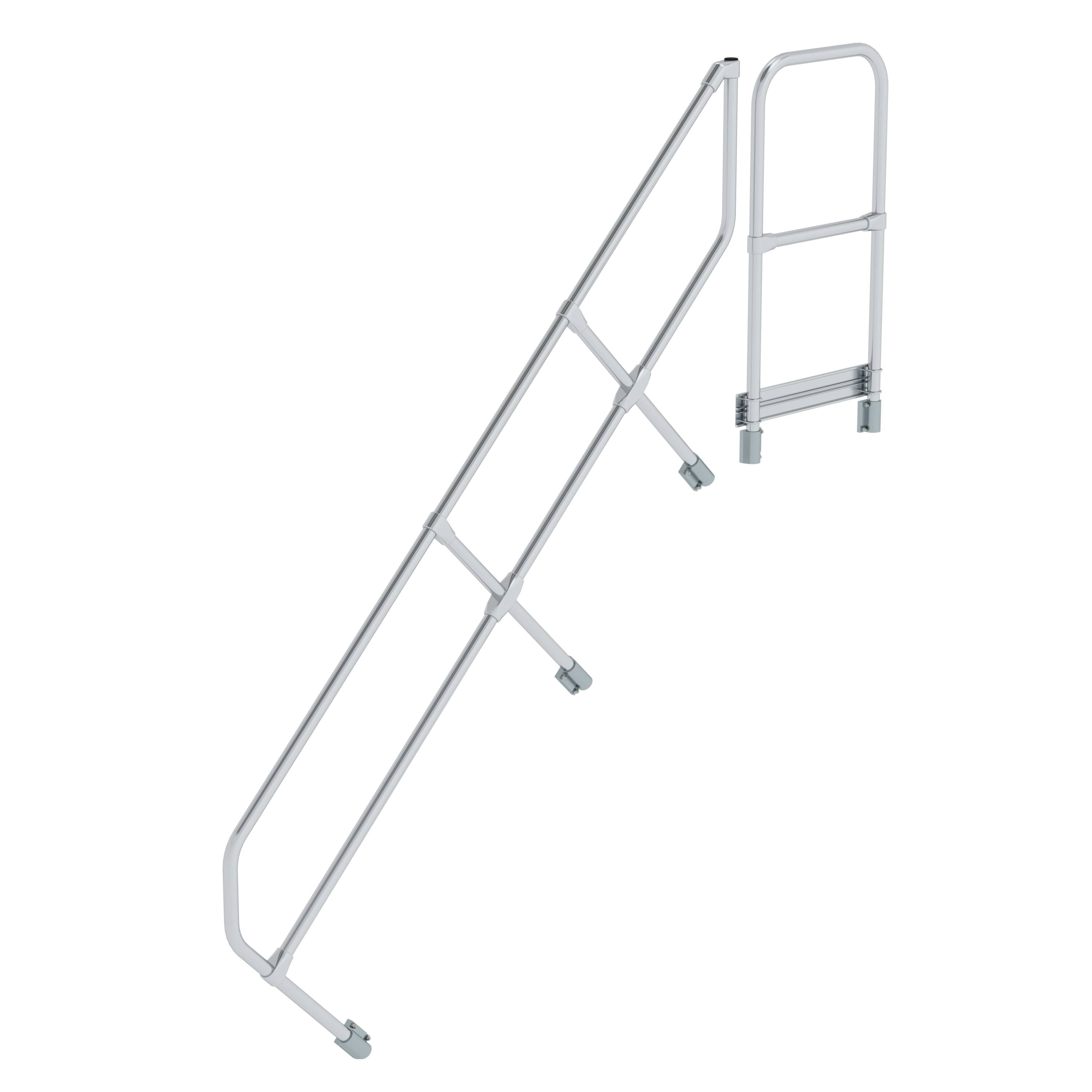 MUNK Zweiter Handlauf für Treppe mit Plattform 45°