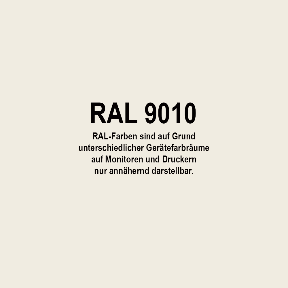 Alu-Tafelblech 25my ähn. 9010 Reinweiß RSL eins. Schutzfolie