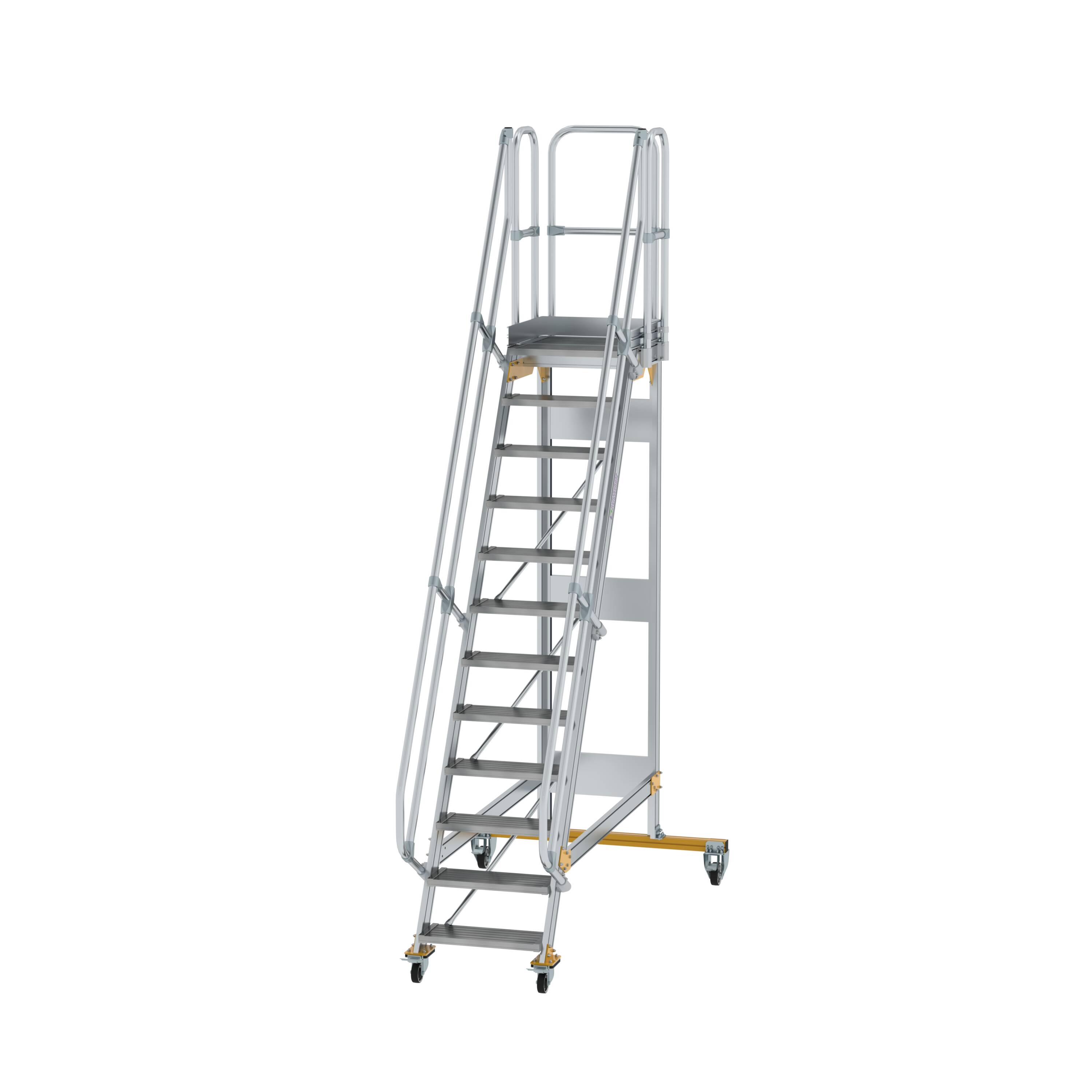 MUNK Plattformtreppe fahrbar 60° Stufenbreite 600 mm