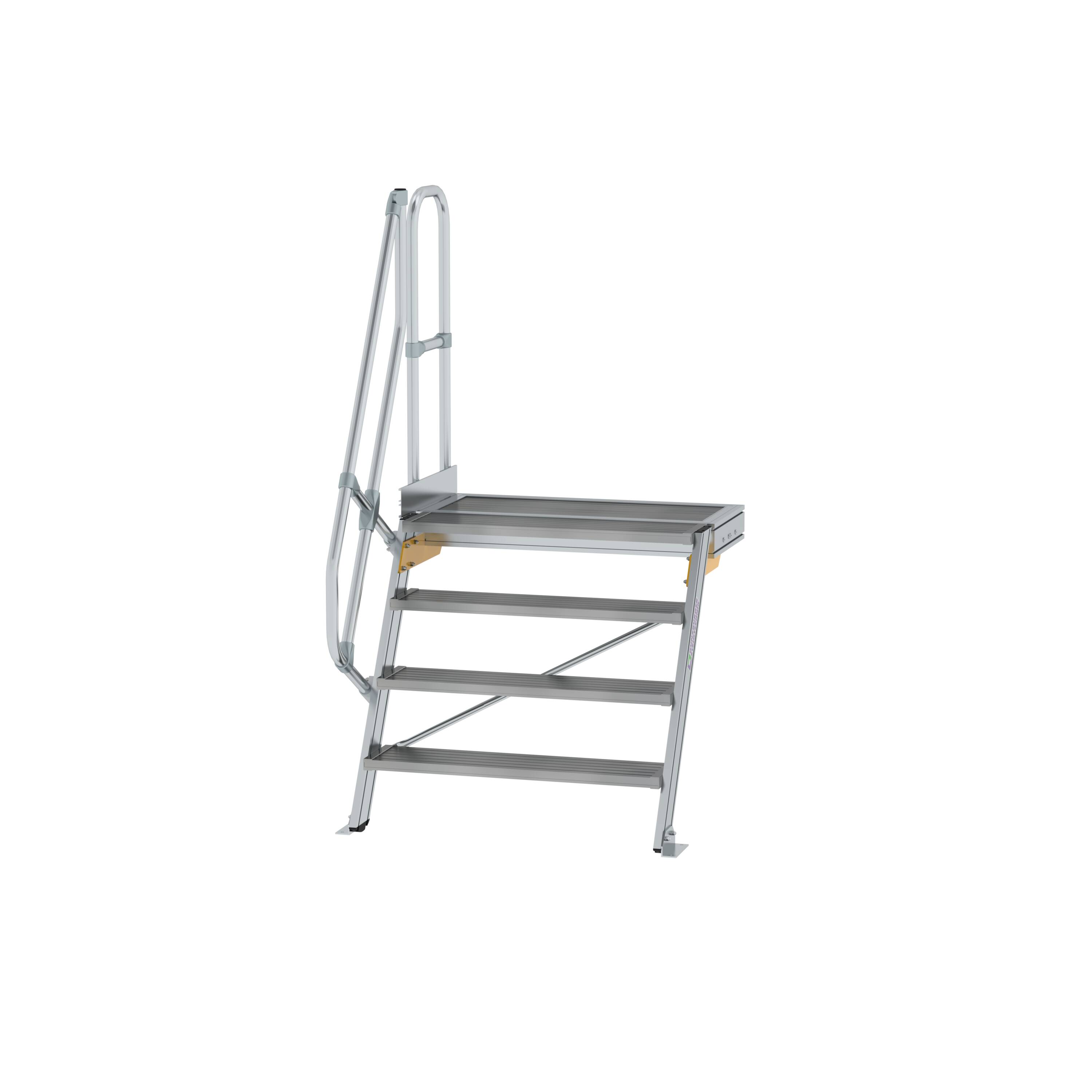 MUNK Treppe mit Plattform 60° Stufenbreite 1000 mm