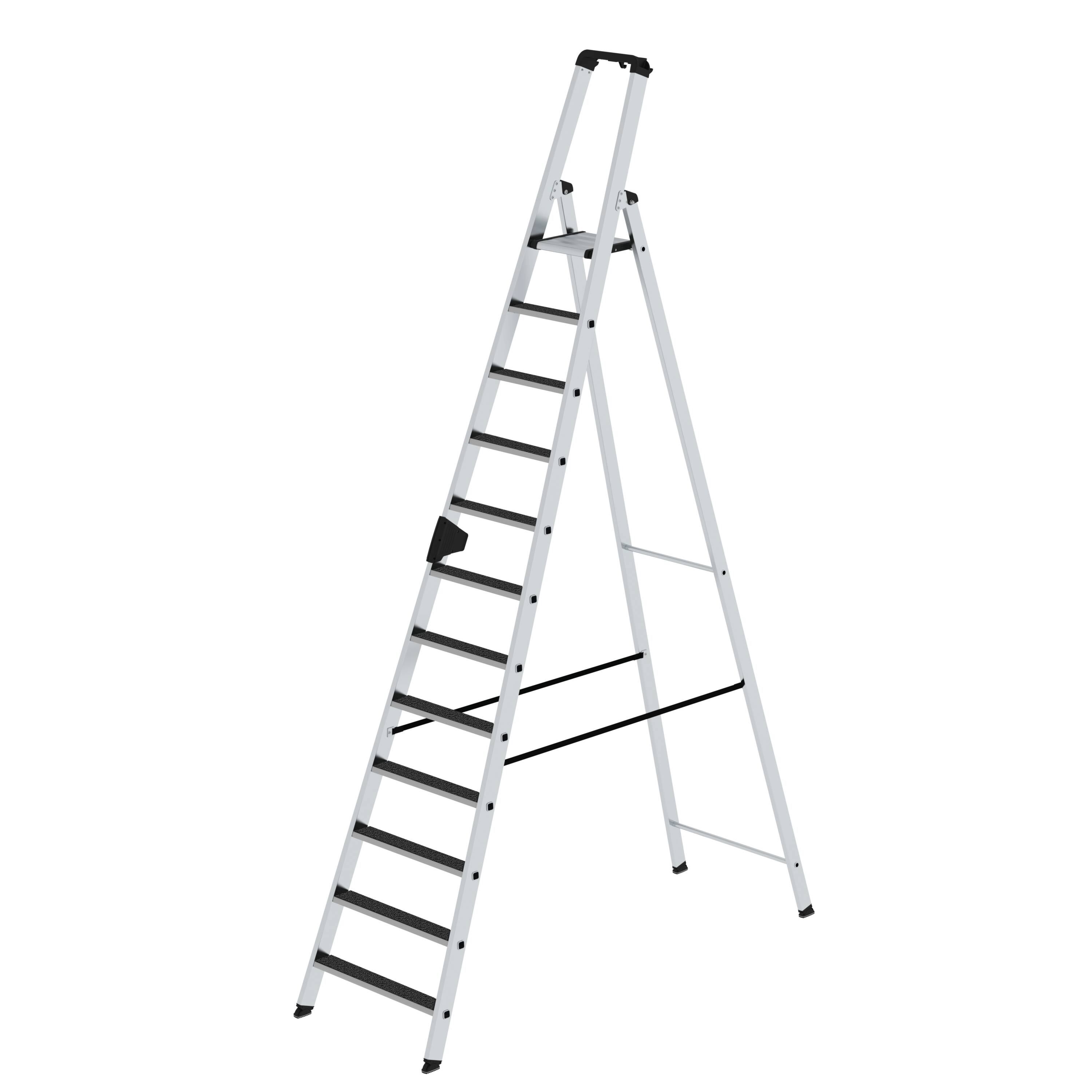 MUNK Stufen-Stehleiter einseitig begehbar mit clip-step R13