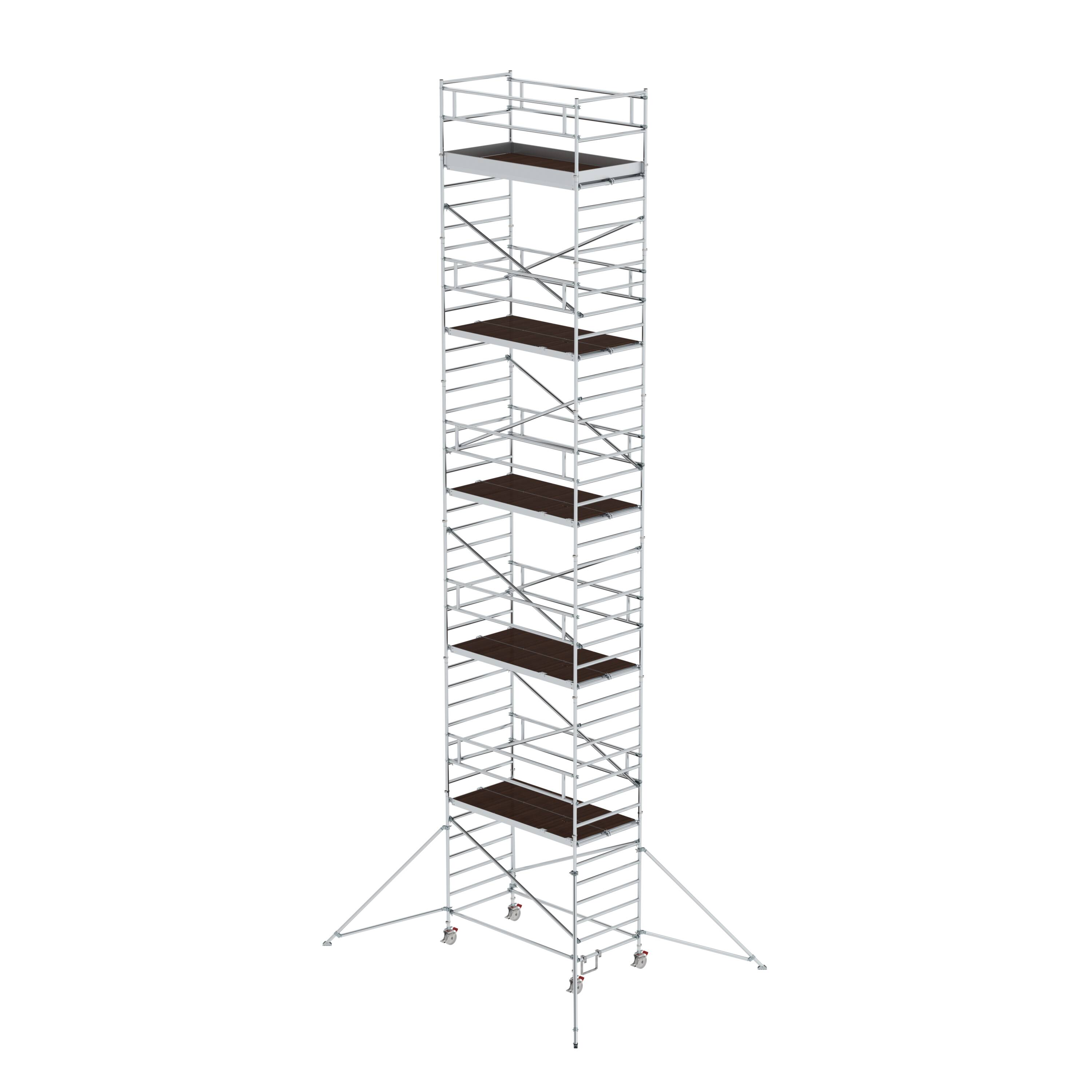 MUNK Rollgerüst 1,35 x 2,45 m mit Ausleger & Doppel-Plattform