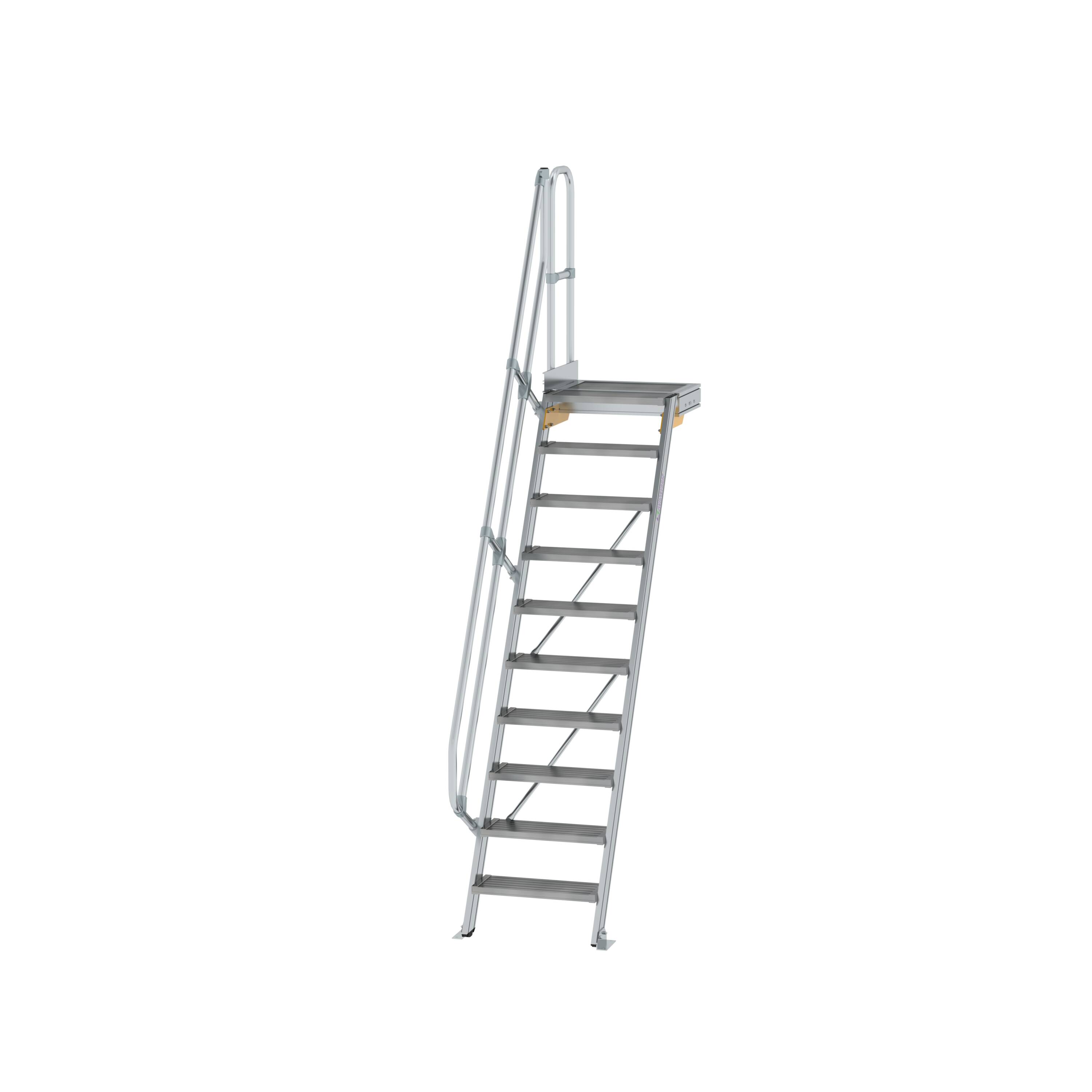 MUNK Treppe mit Plattform 60° Stufenbreite 600 mm