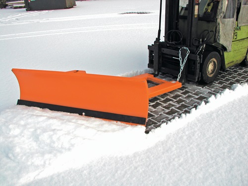 Schneeschieber für Gabelstapler Kehr-B. 1500 mm 2-fach verstellbar gelborange
