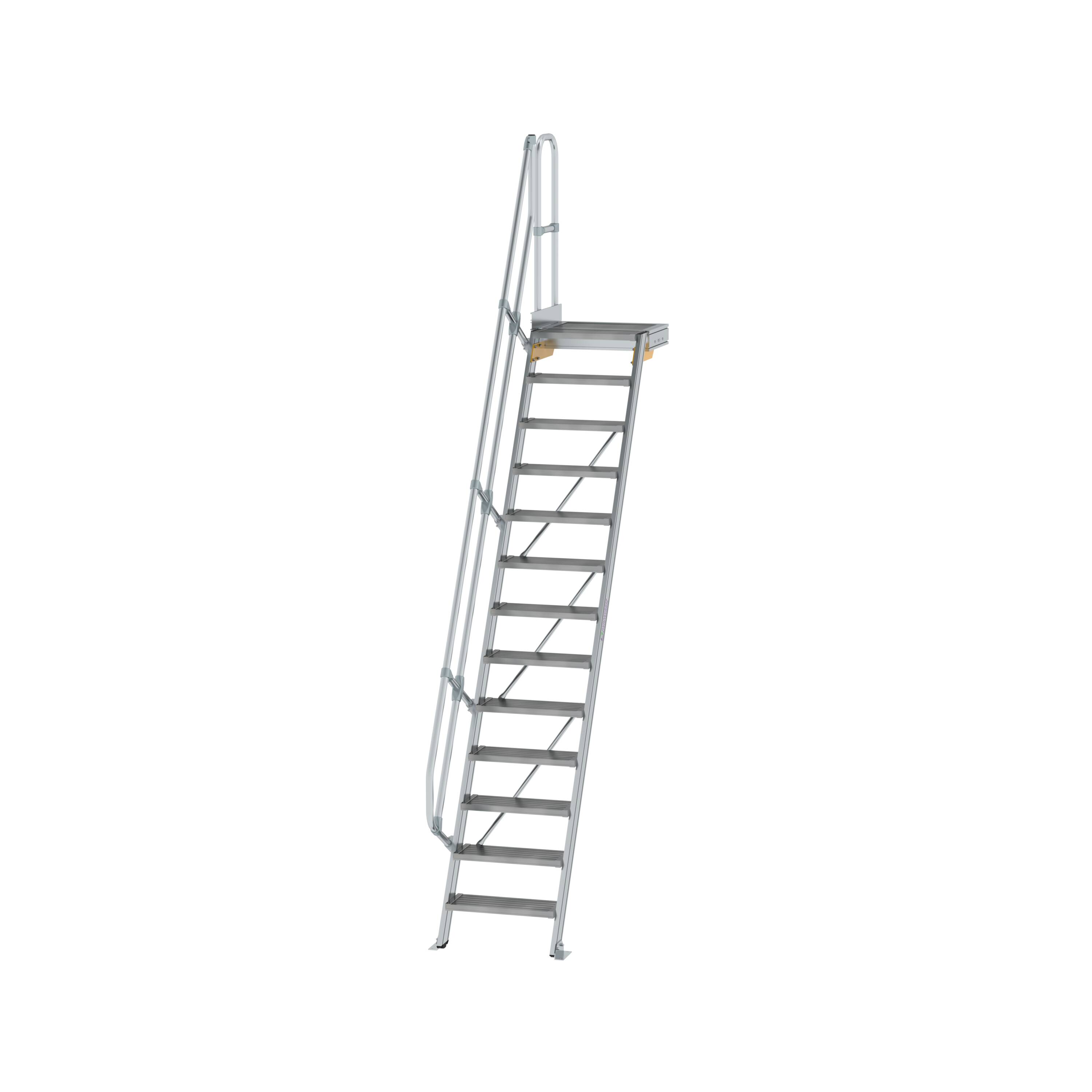 MUNK Treppe mit Plattform 60° Stufenbreite 600 mm