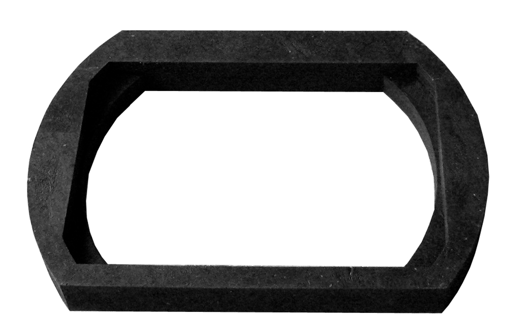 Romold Kunststoffauflagering für Einlaufrost 300 x 500, Bauhöhe 60mm
