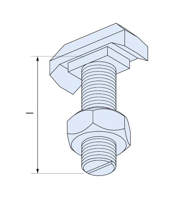 Halfenschraube A4-50 Edelstahl HS 72/48