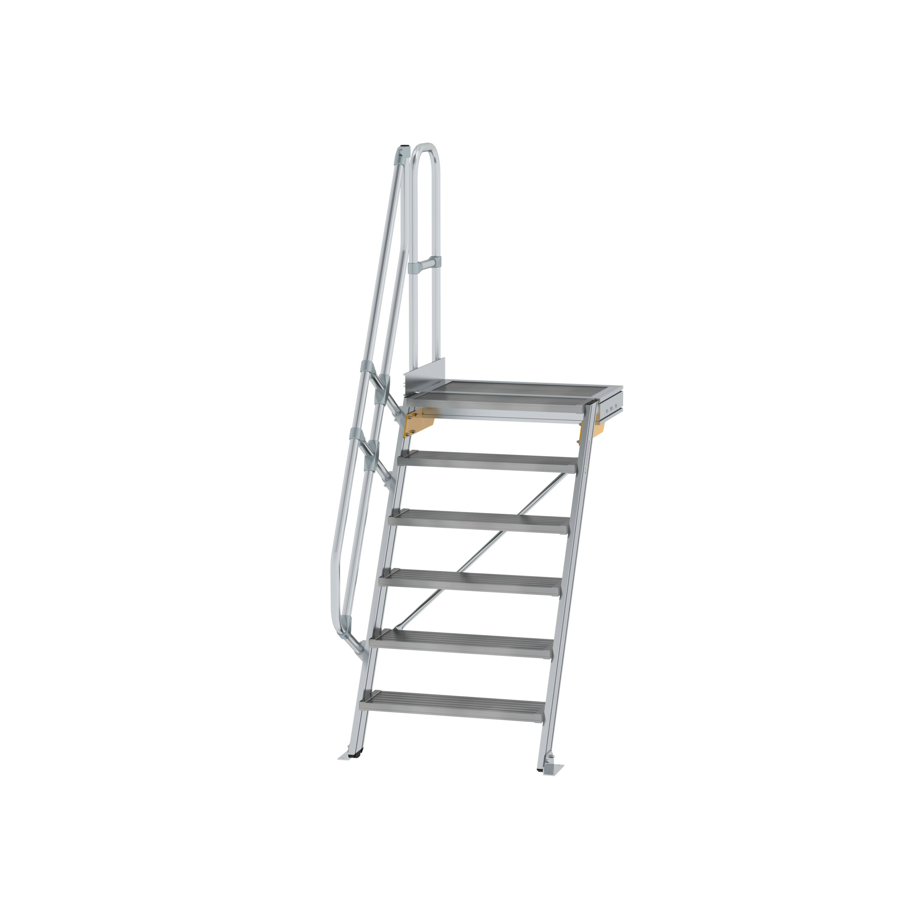 MUNK Treppe mit Plattform 60° Stufenbreite 800 mm