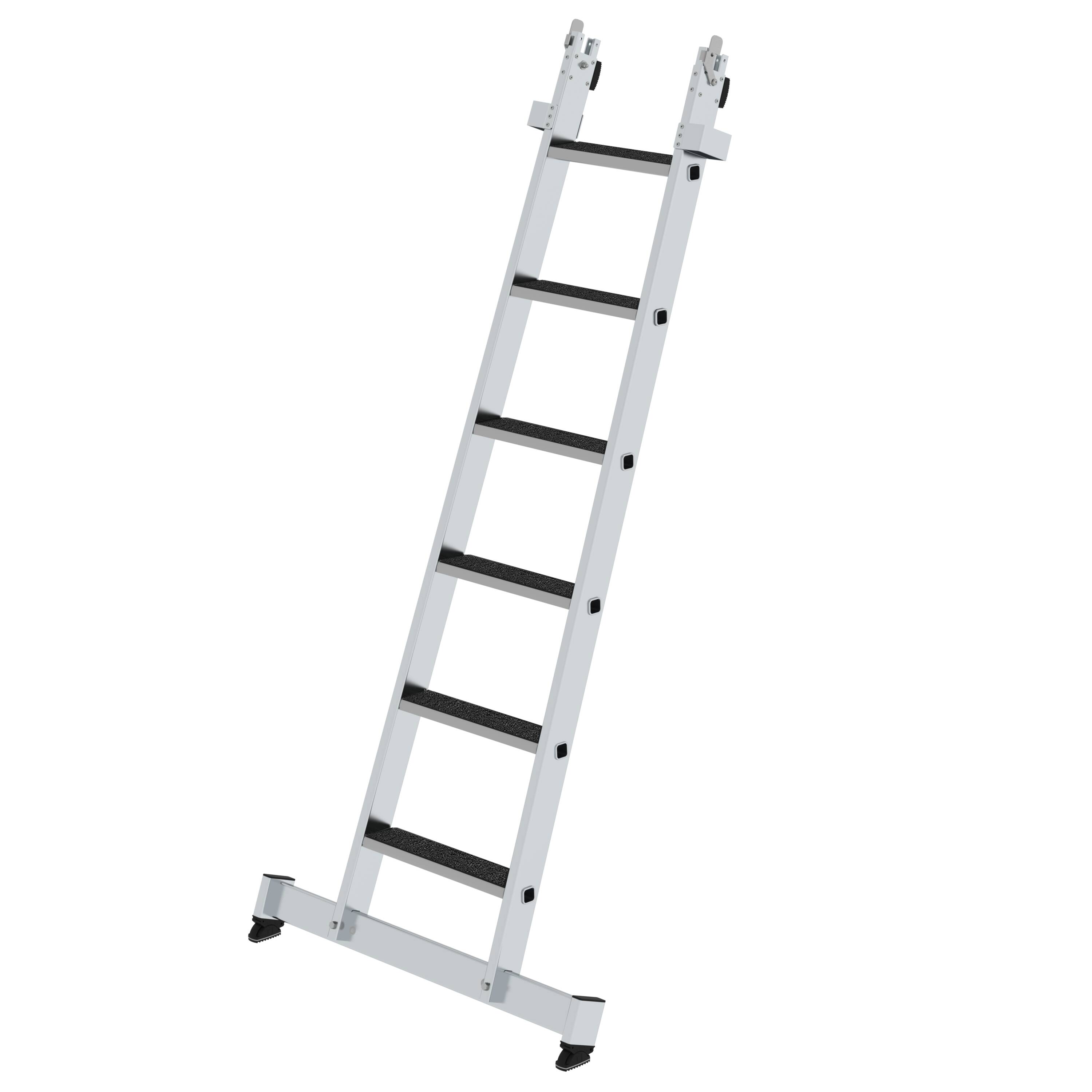 MUNK Stufen-Glasreinigerleiter Unterteil nivello-Traverse & clip-step R13