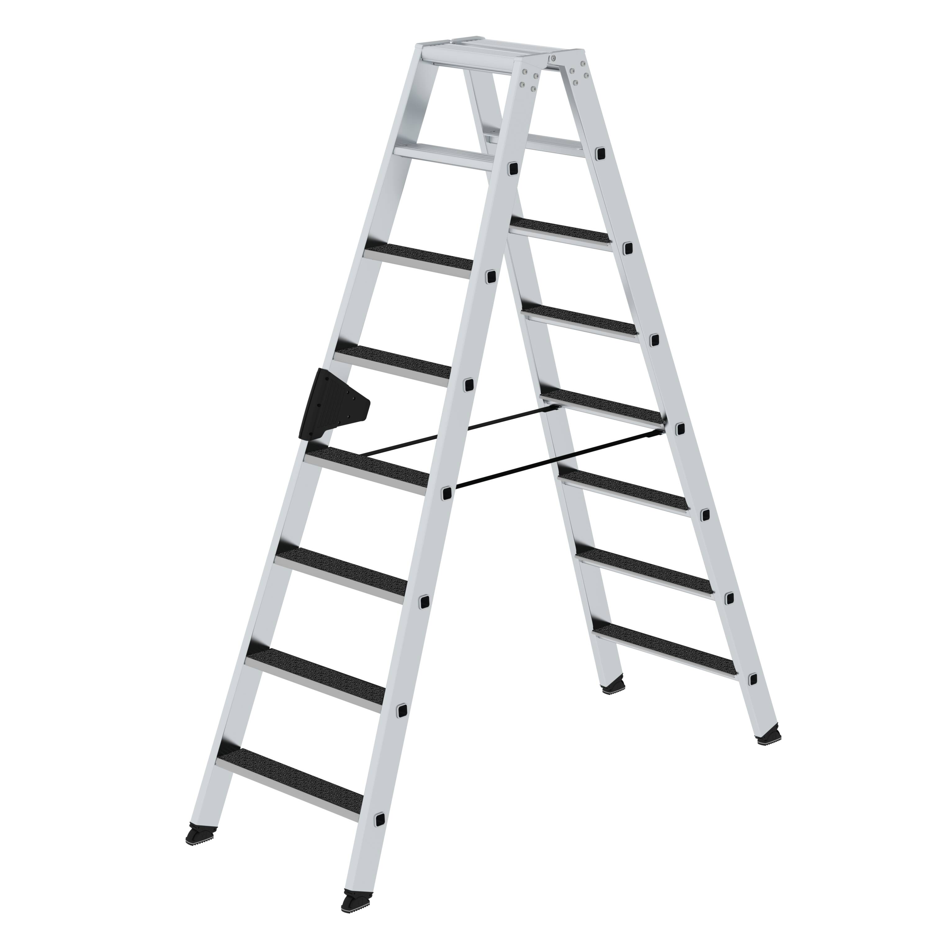 MUNK Stufen-Stehleiter beidseitig begehbar mit clip-step R13