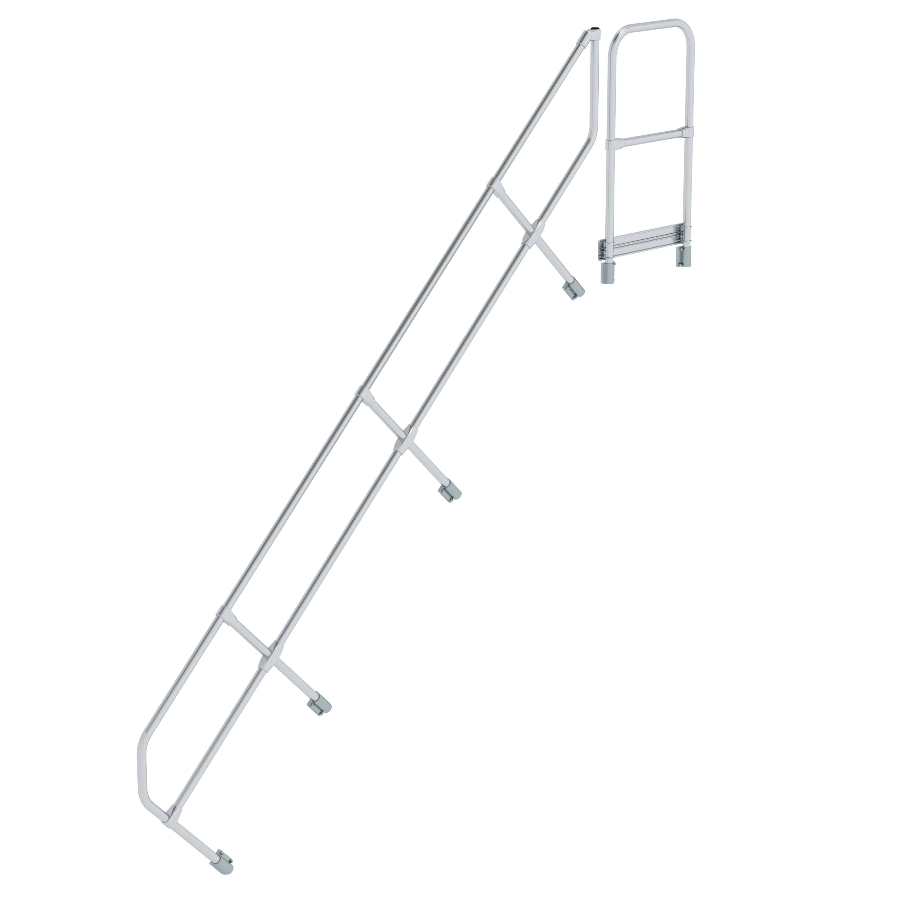 MUNK Zweiter Handlauf für Treppe mit Plattform 45°