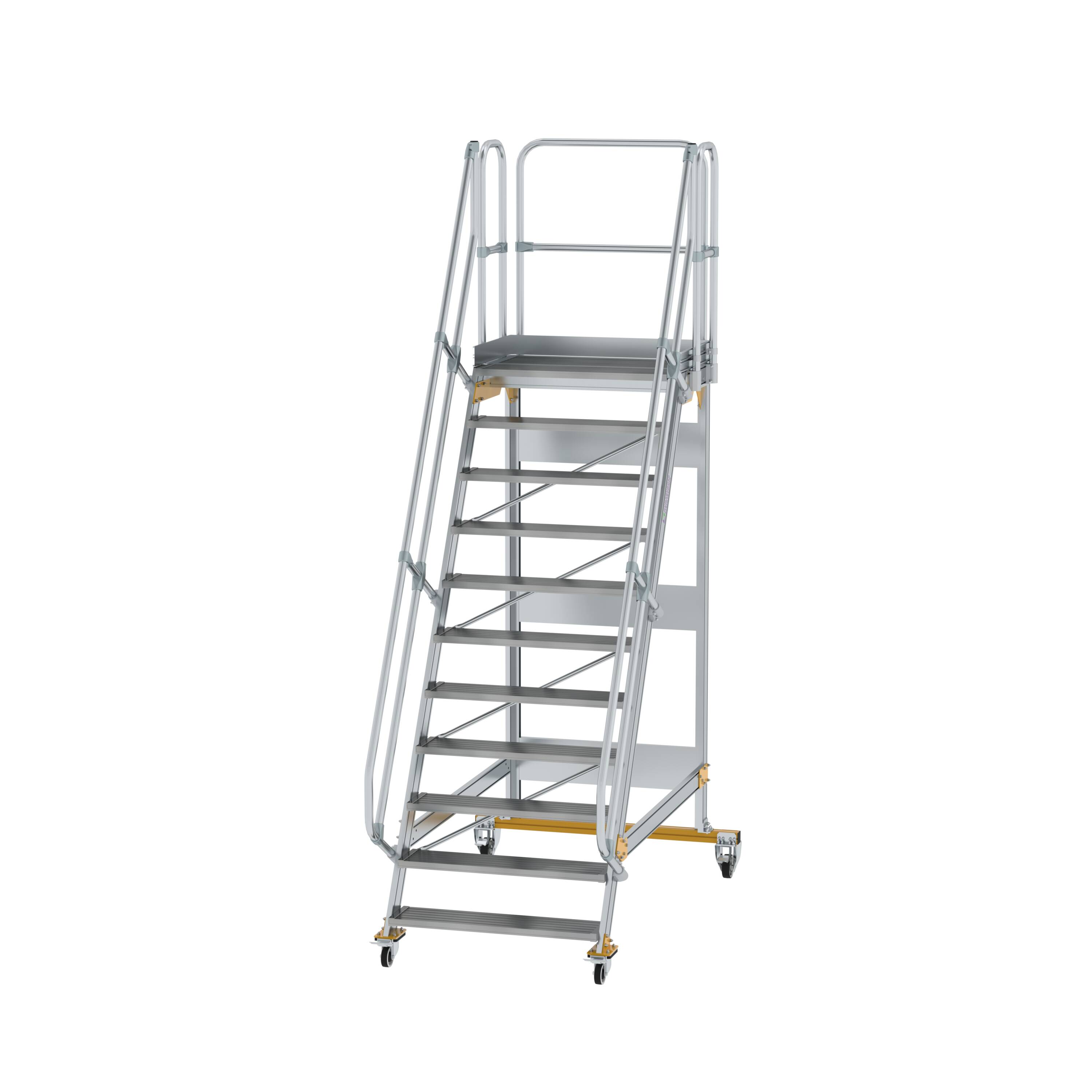 MUNK Plattformtreppe fahrbar 60° Stufenbreite 1000 mm