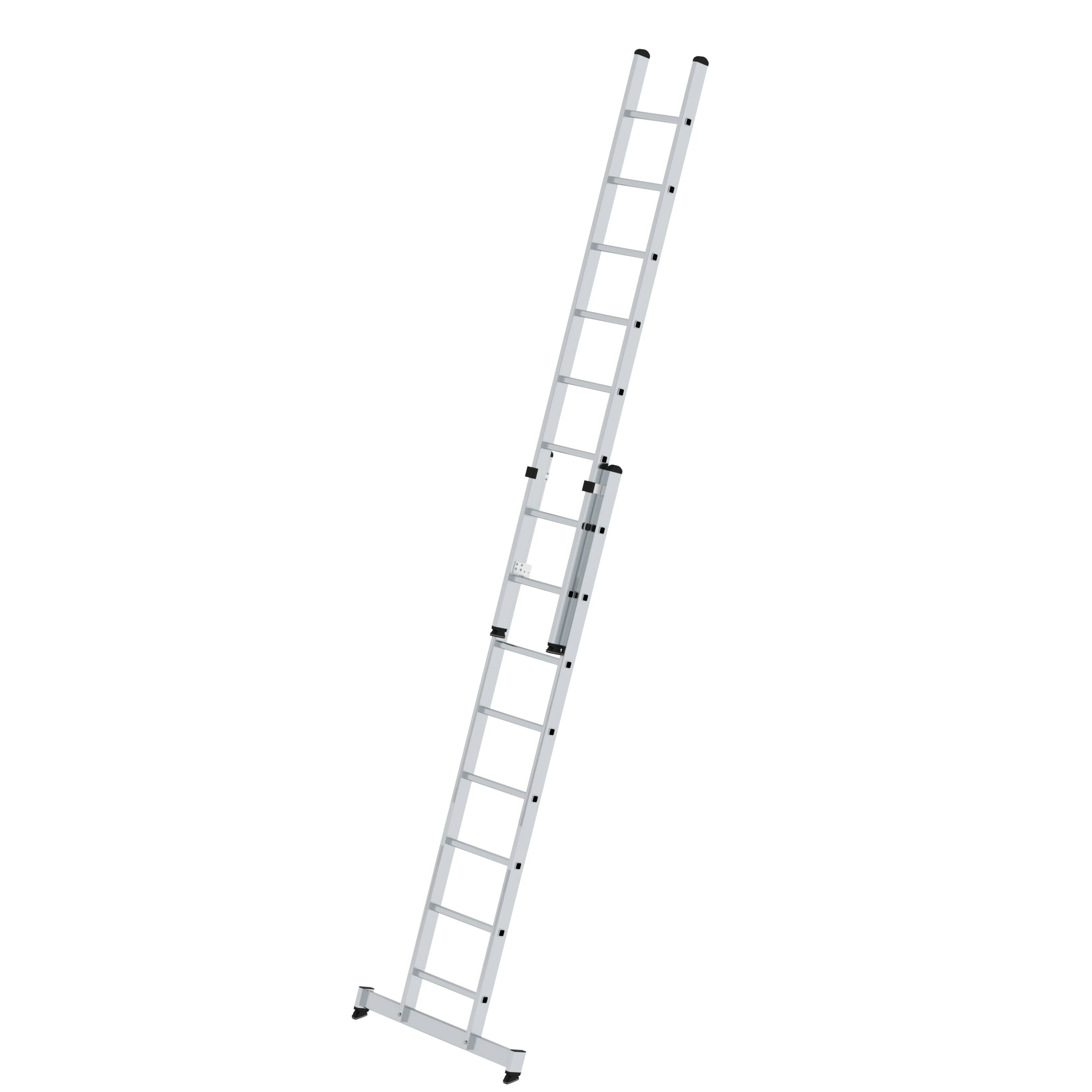 MUNK Sprossen-Schiebeleiter 2-teilig mit nivello®-Traverse