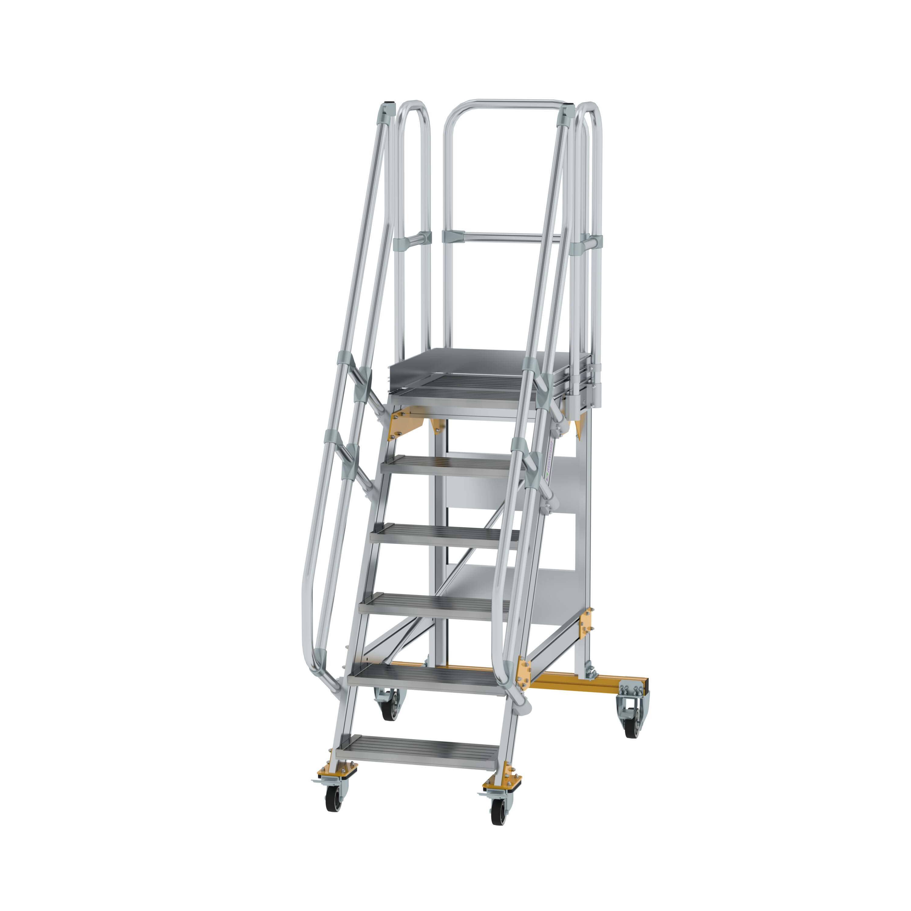 MUNK Plattformtreppe fahrbar 60° Stufenbreite 600 mm