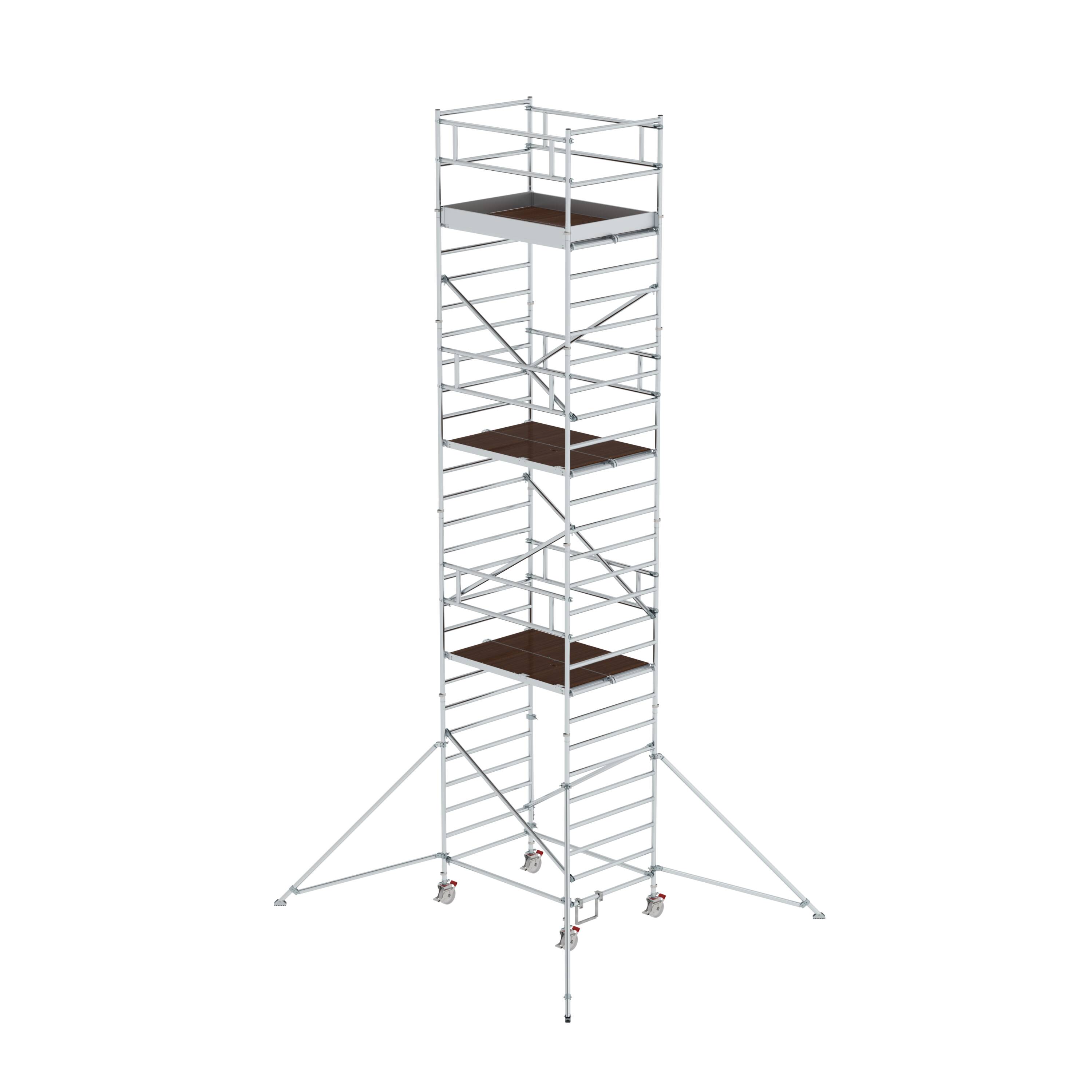 MUNK Rollgerüst 1,35 x 1,80 m mit Ausleger & Doppel-Plattform